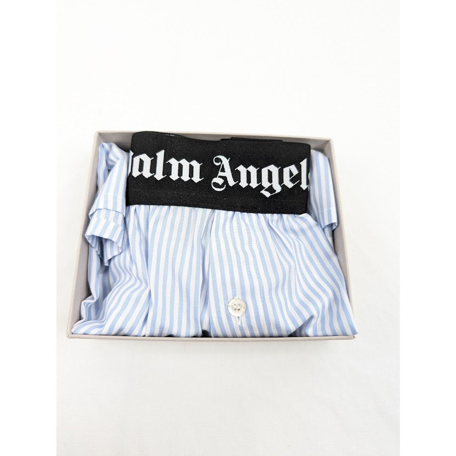 Palm Angels o1rshd1 Q:2/Size: XL / Classic Logo Striped Boxer Light Blue Size US 36 / EU 52 - 18 Thumbnail