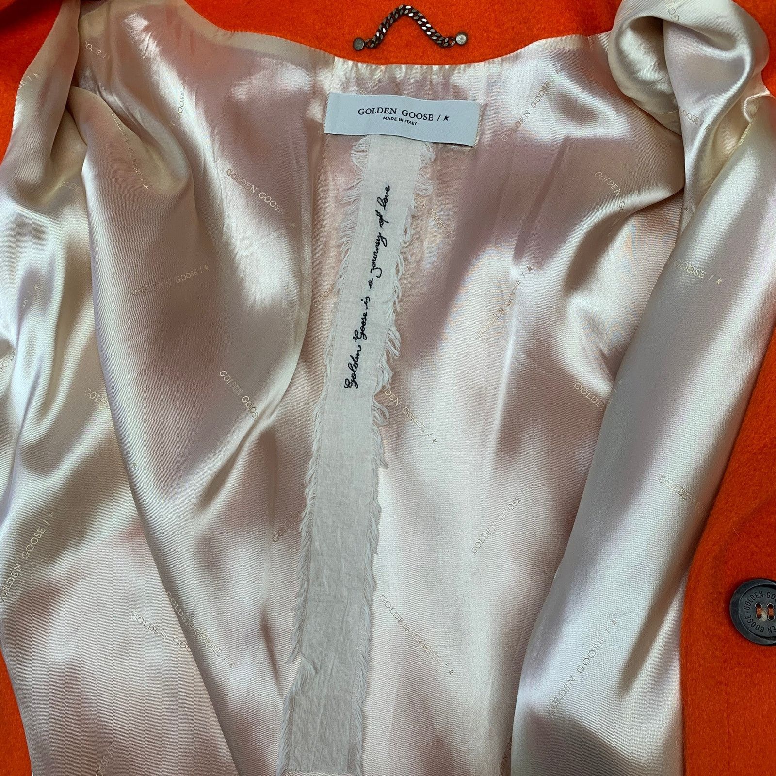 Golden Goose GOLDEN GOOSE Size M Orange Wool Blend Notch Lapel Coat Size M / US 6-8 / IT 42-44 - 7 Thumbnail