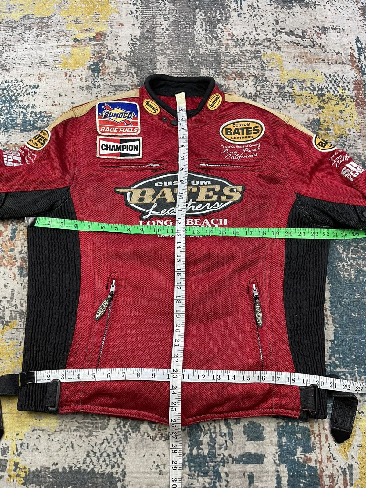 Bates Hats Bates Custom Leather Motocycle Mesh Riding Jacket Size US L / EU 52-54 / 3 - 12 Thumbnail