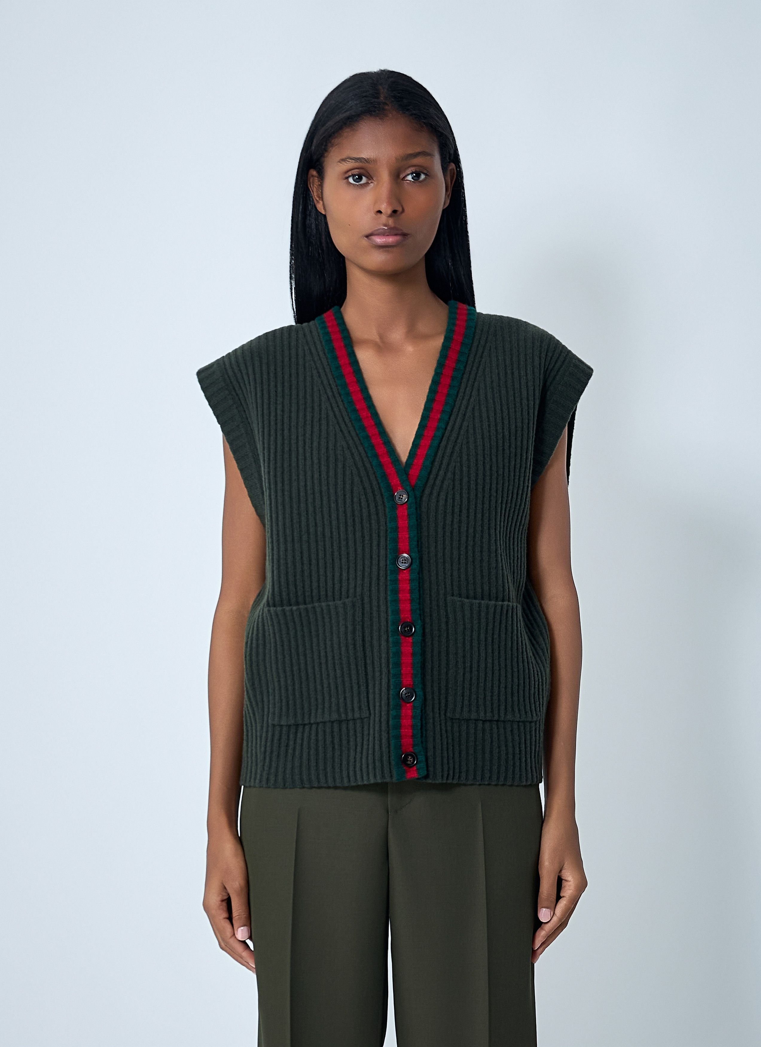 Gucci Wool Vest Size S / US 4 / IT 40 - 1 Thumbnail