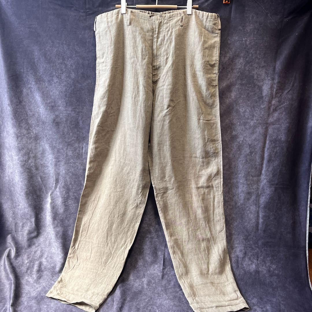 Yohji Yamamoto Yohji Yamamoto Linen Wide Pant Size US 39 - 1 Thumbnail