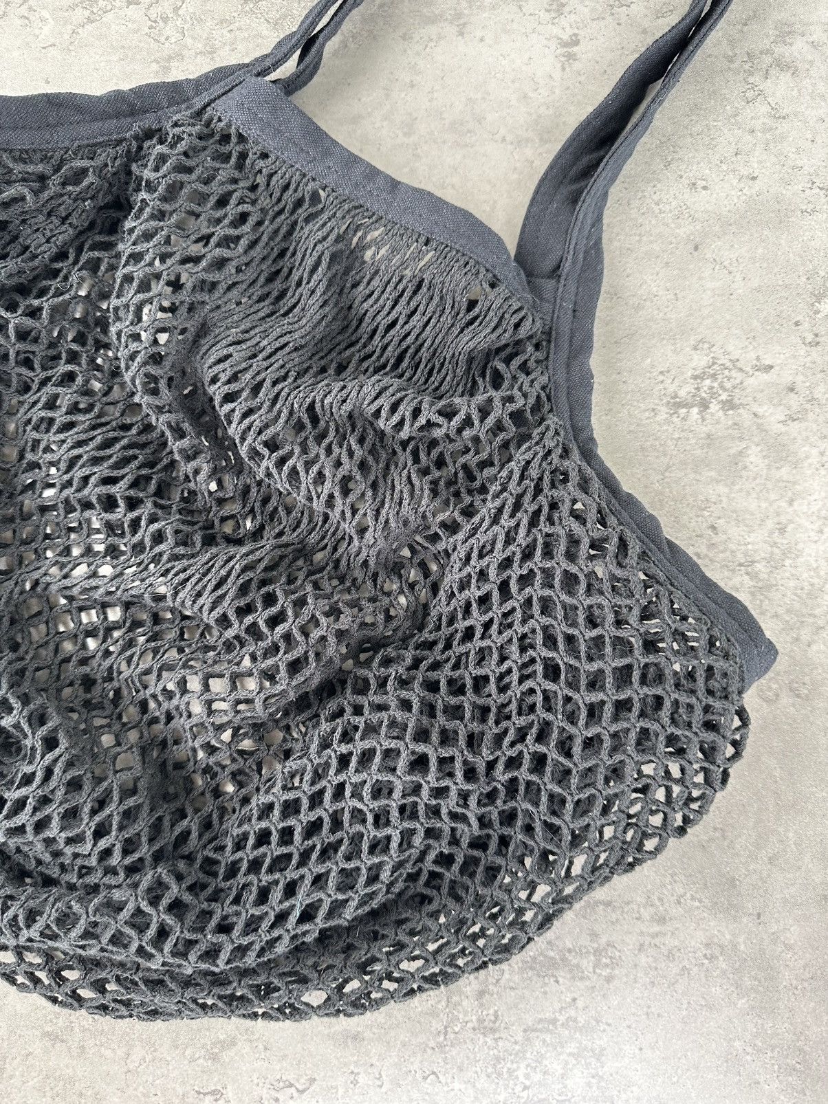 Japanese Brand Vintage Mesh Knit Handle Bag Size ONE SIZE - 6 Thumbnail