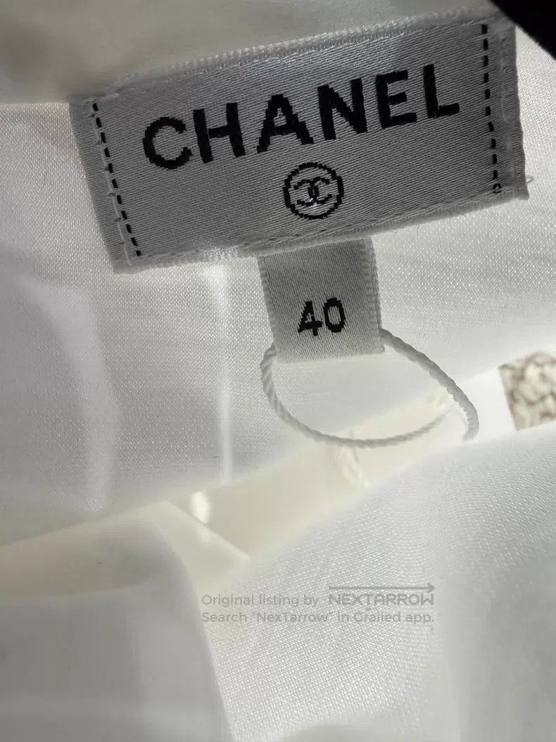 Chanel Chanel Camelia vest with neck tie Size S / US 4 / IT 40 - 4 Thumbnail