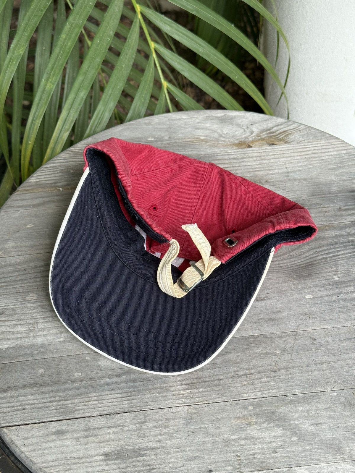 Vintage Vintage 90s Polo Sport Ralph Lauren Strapback Hat USA Beach Size ONE SIZE - 2 Thumbnail