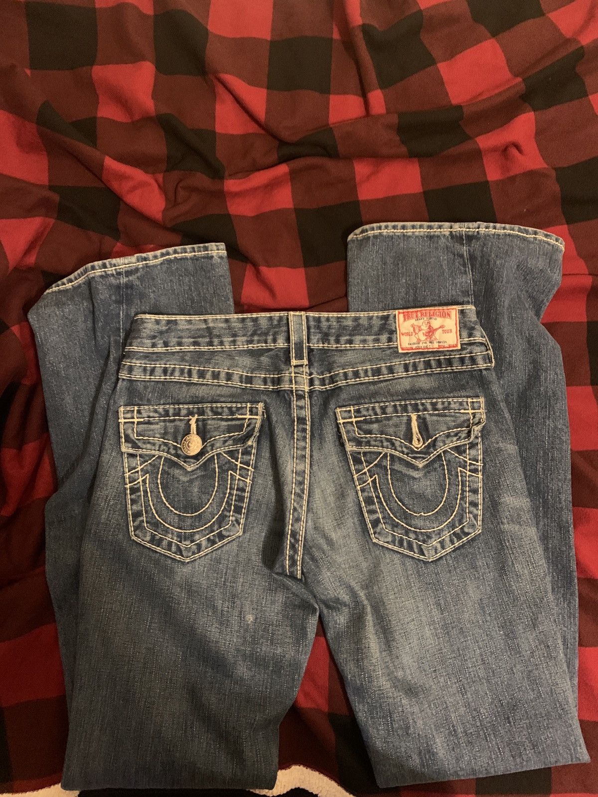 True Religion Womens Flared True Religion Jeans Size 29" - 2 Thumbnail