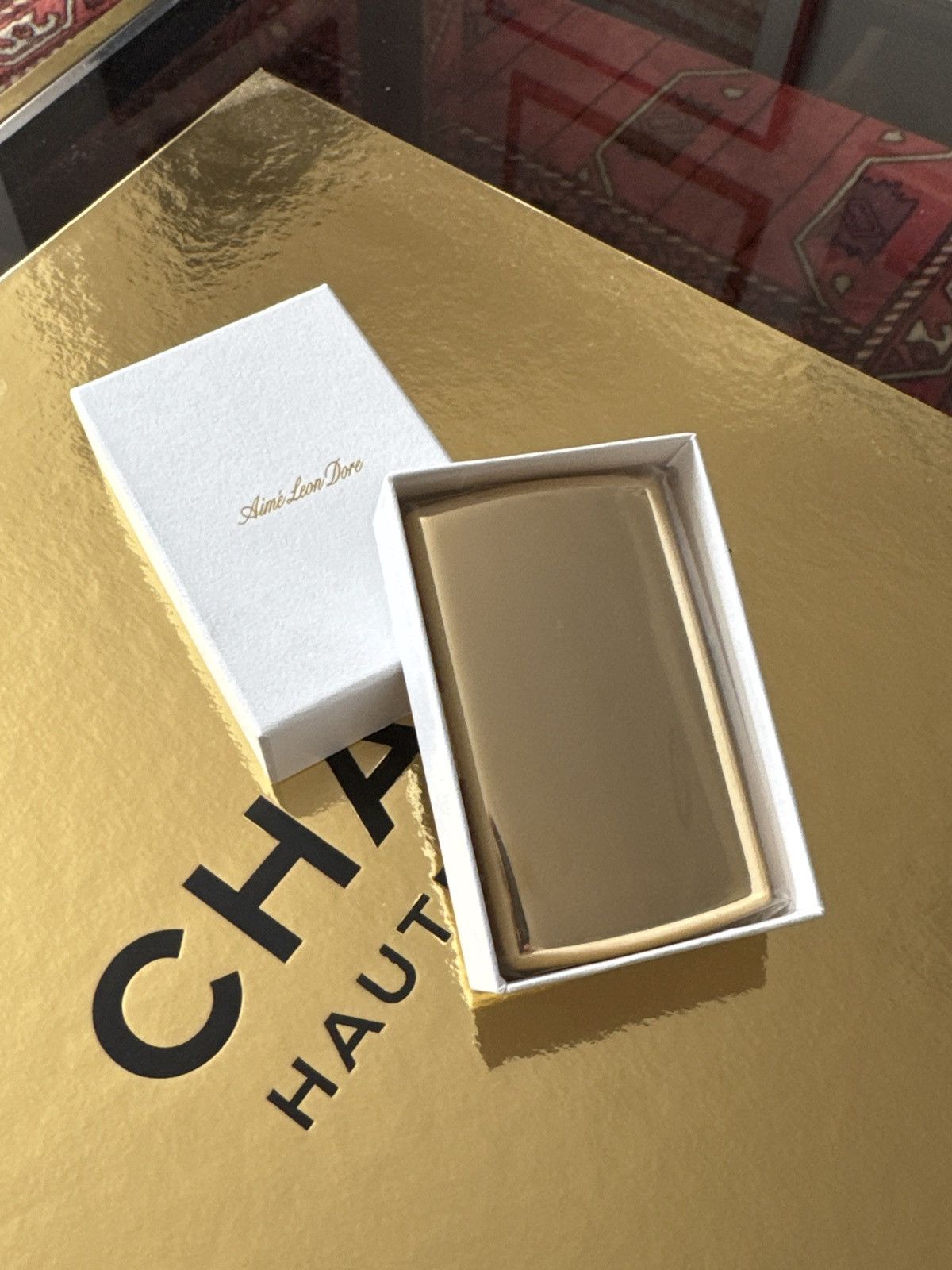 Aime Leon Dore Gold Cigarette Case