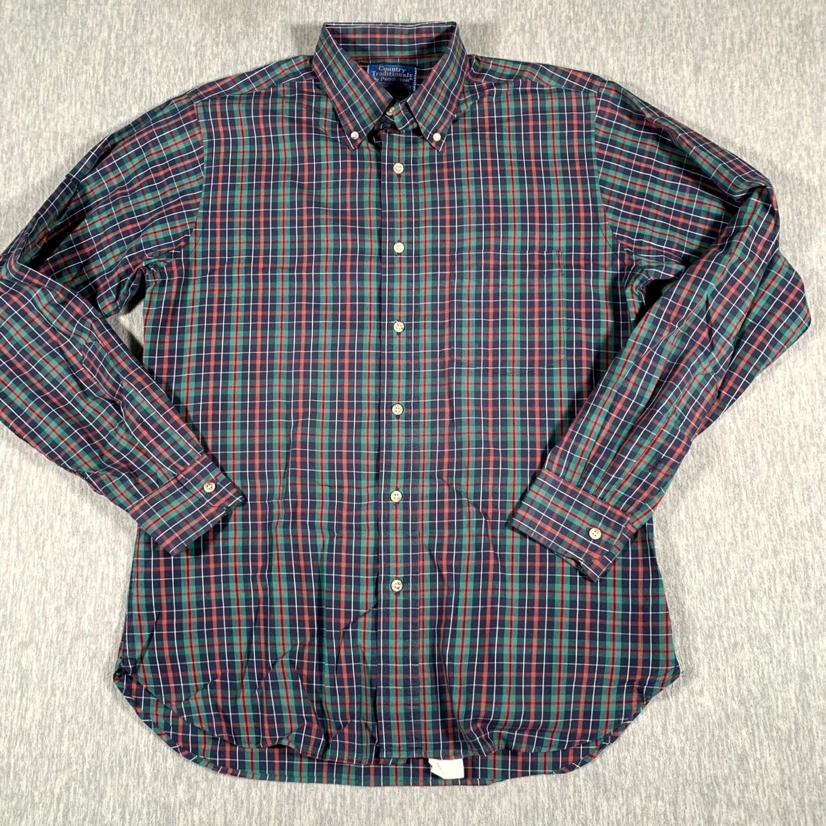 Pendleton VINTAGE Pendleton Shirt Mens Medium Plaid Tartan Button Down Casual Made USA 90s Size US M / EU 48-50 / 2 - 3 Thumbnail