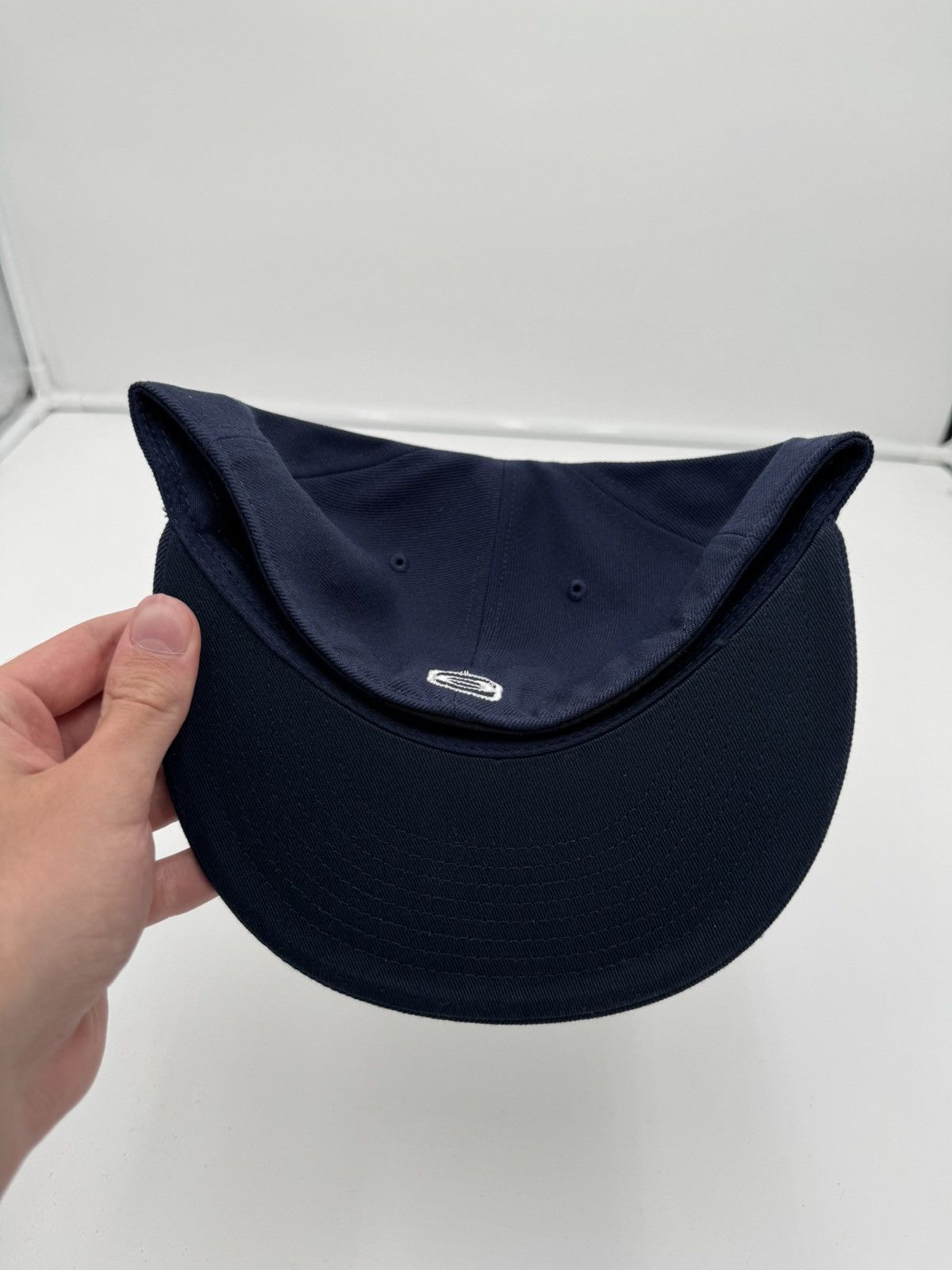 7 1/4 Playboi Carti YVL Fitted Hat Navy Blue White Opium