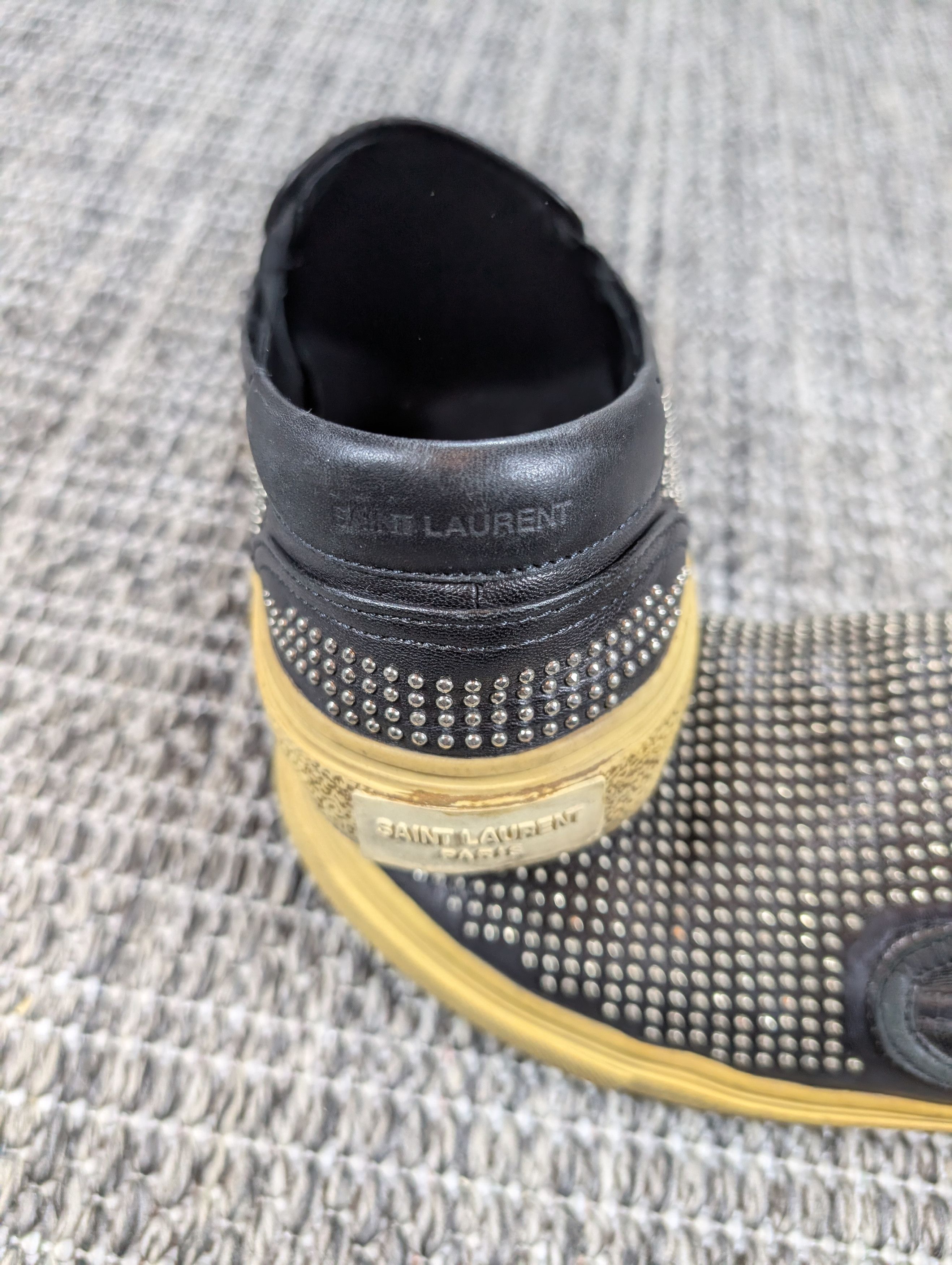 Saint Laurent Paris Saint Laurent Hedi Slimane FW14 Studded Slip On Sneakers Size US 8.5 / EU 41-42 - 6 Thumbnail