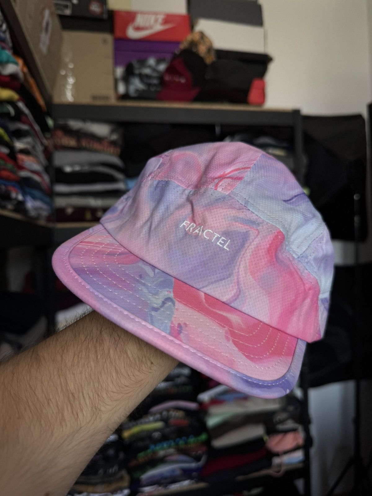 Other Fractel pink 5 panel cap Size ONE SIZE - 1 Thumbnail