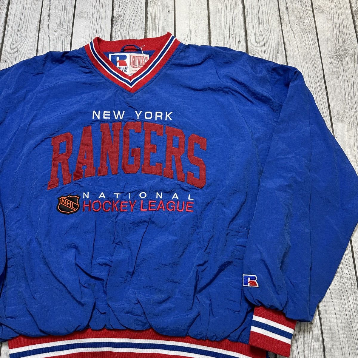Russell Athletic Vintage New York Rangers windbreaker Size US XL / EU 56 / 4 - 3 Thumbnail