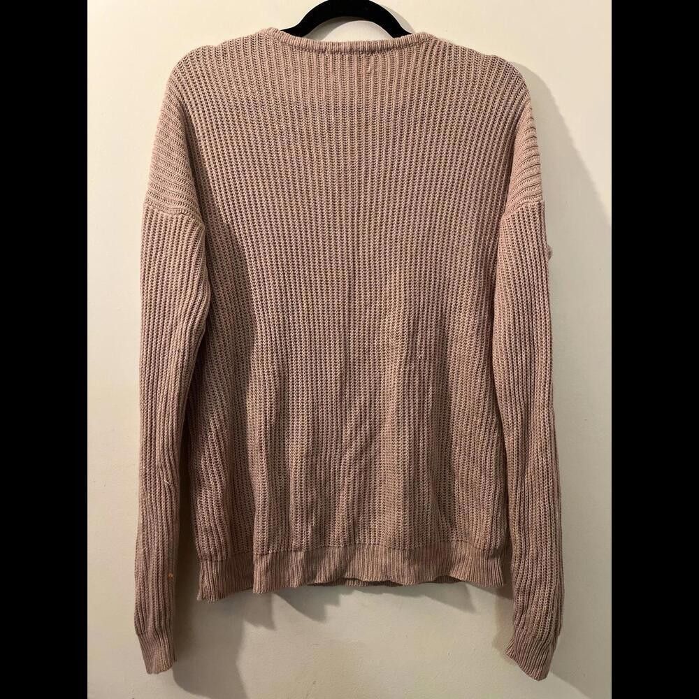 Designer Brandy Melville Pink Knit Sweater - Coz- One Size Size ONE SIZE - 2 Thumbnail