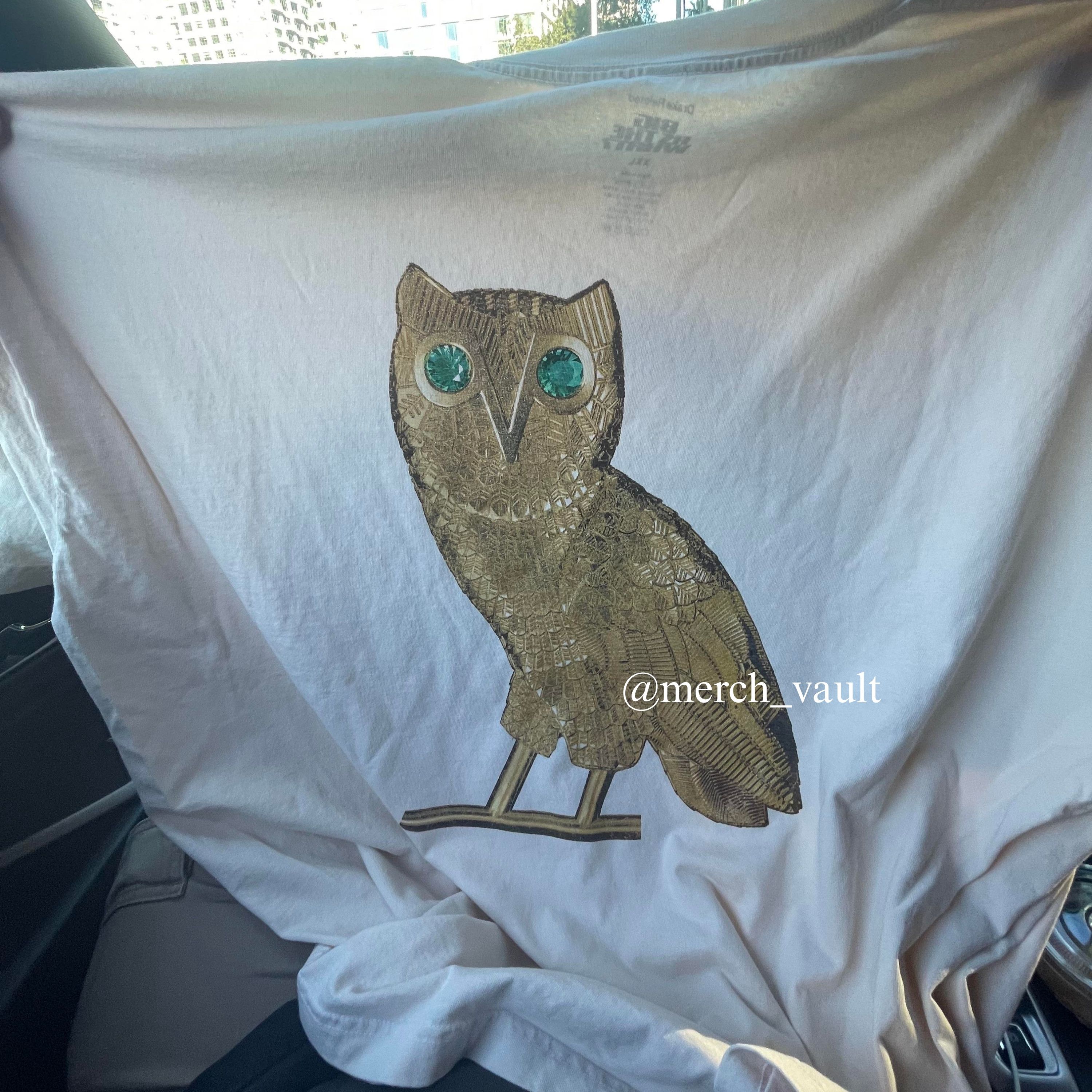 image of Drake Big As The What Tour Ovo Owl Tee in Cream, Men's (Size XL)