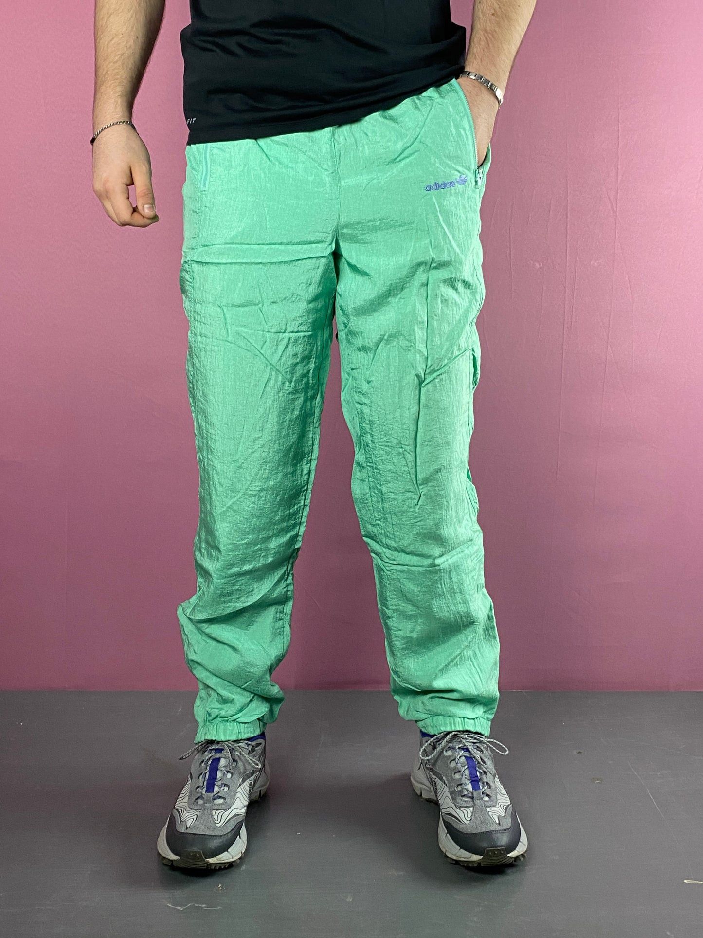 Adidas × Vintage 90s Adidas Vintage Men's Tracksuit Pants - L Size US 30 / EU 46 - 2 Thumbnail