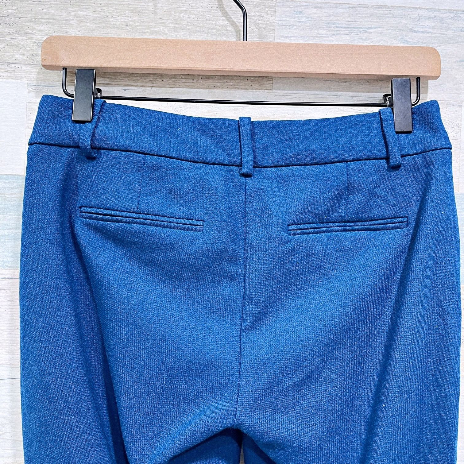 J.Crew J Crew Minnie Stretch Wool Dress Pants Blue Mid Skinny 0P Size 25" / US 0 / IT 36 - 5 Thumbnail