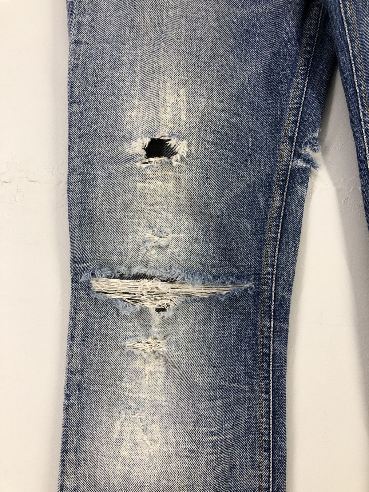 Diesel Vintage Diesel Lowky Distressed Faded Blue Jeans Size 29" - 8 Thumbnail