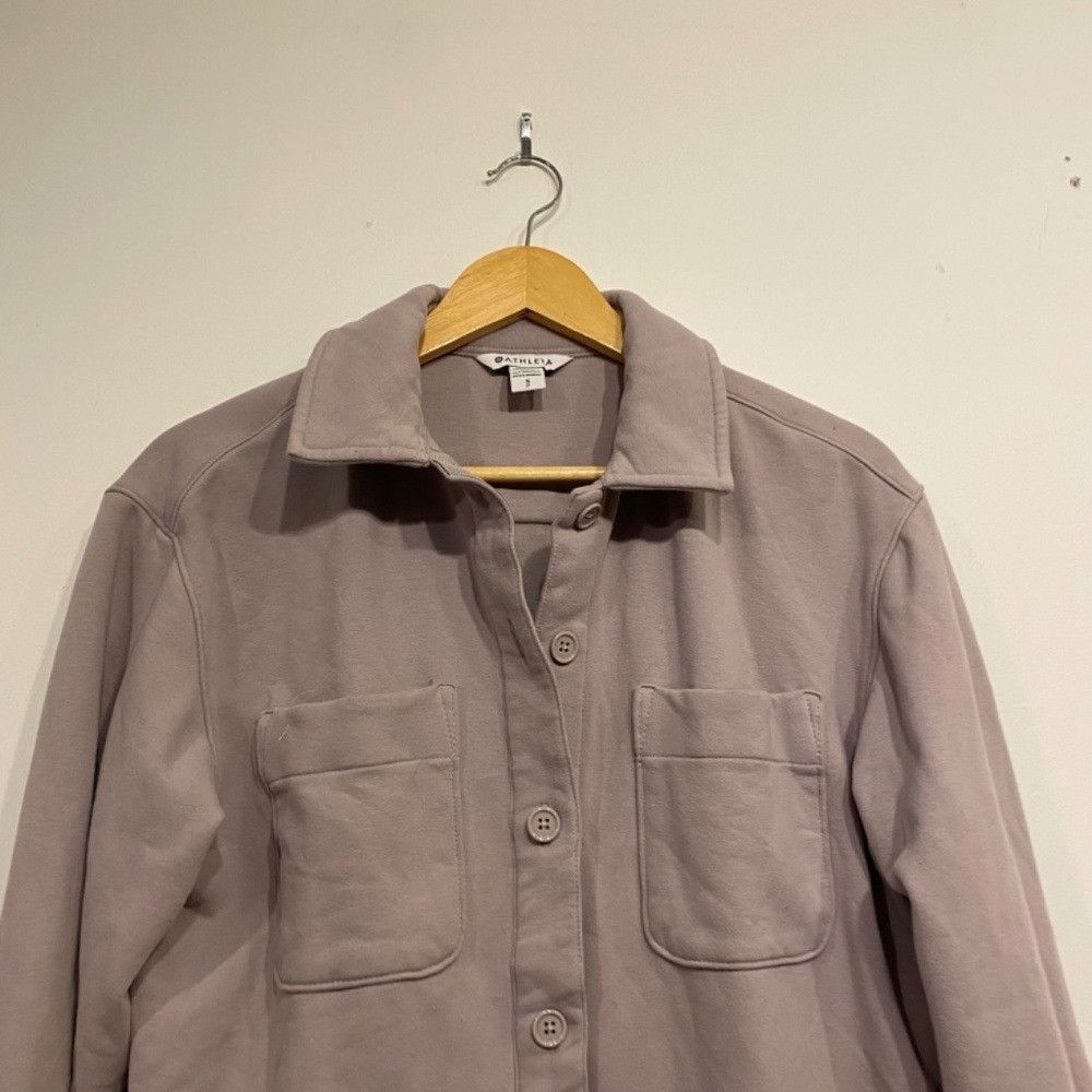 Athleta Athleta Retroplush Lavender Soft Shirt Jacket Small Size S / US 4 / IT 40 - 4 Thumbnail