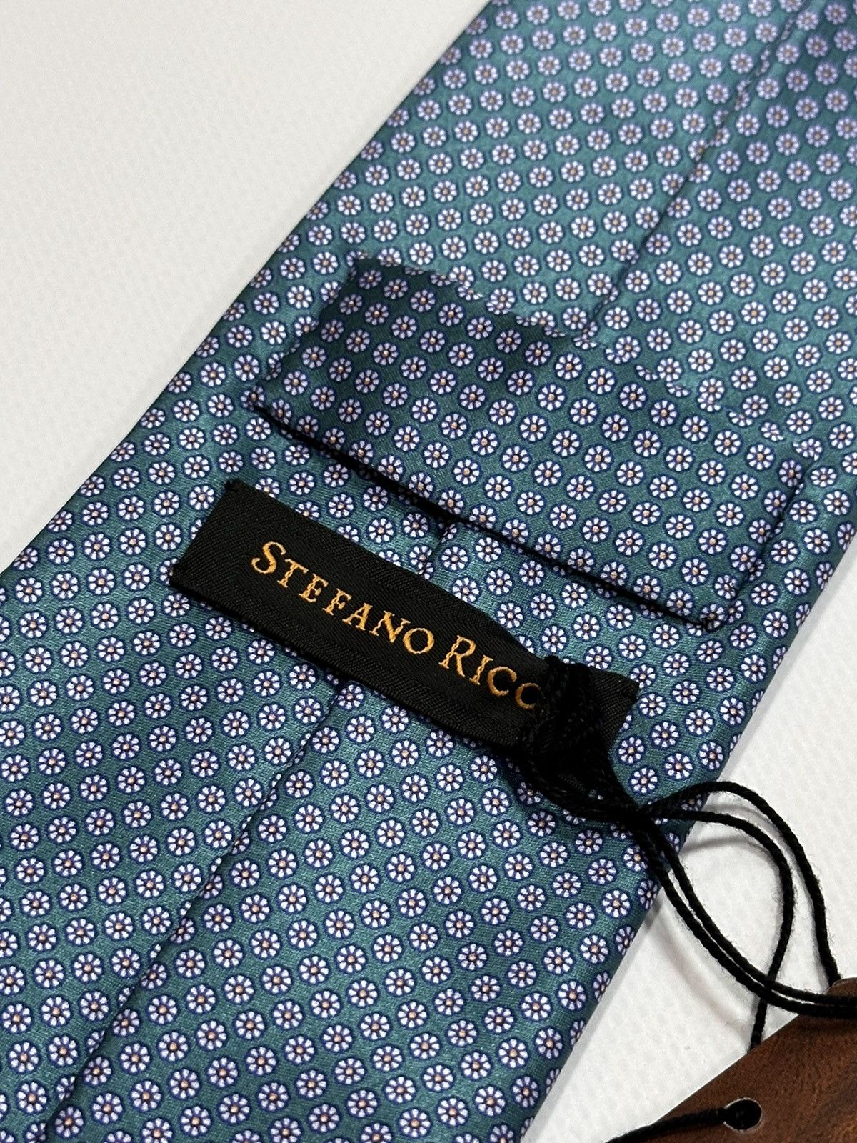Designer × Stefano Ricci Stefano Ricci Beautiful Flower Blue Contrast Luxury Tie Size ONE SIZE - 6 Thumbnail