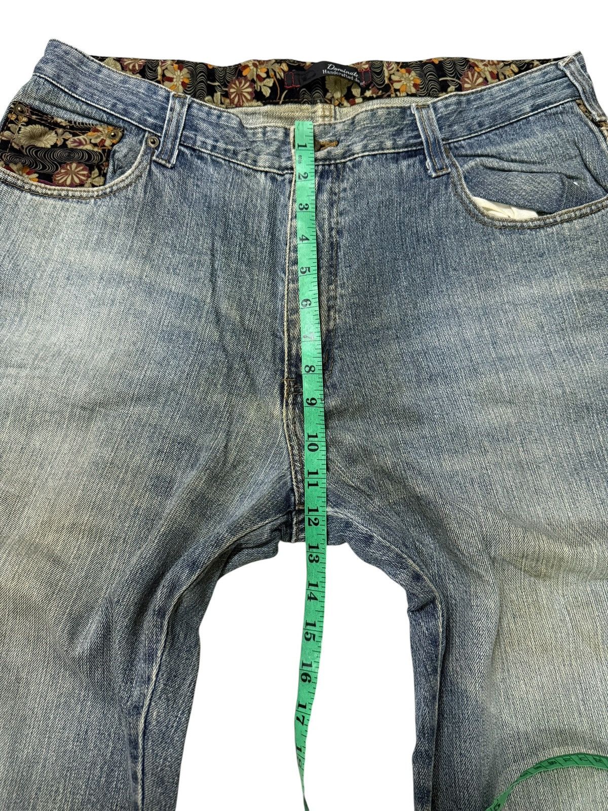 Japanese Brand Dominate Handcrafted Sukajan Embroidered Koi Fish Jeans Size US 34 / EU 50 - 11 Thumbnail