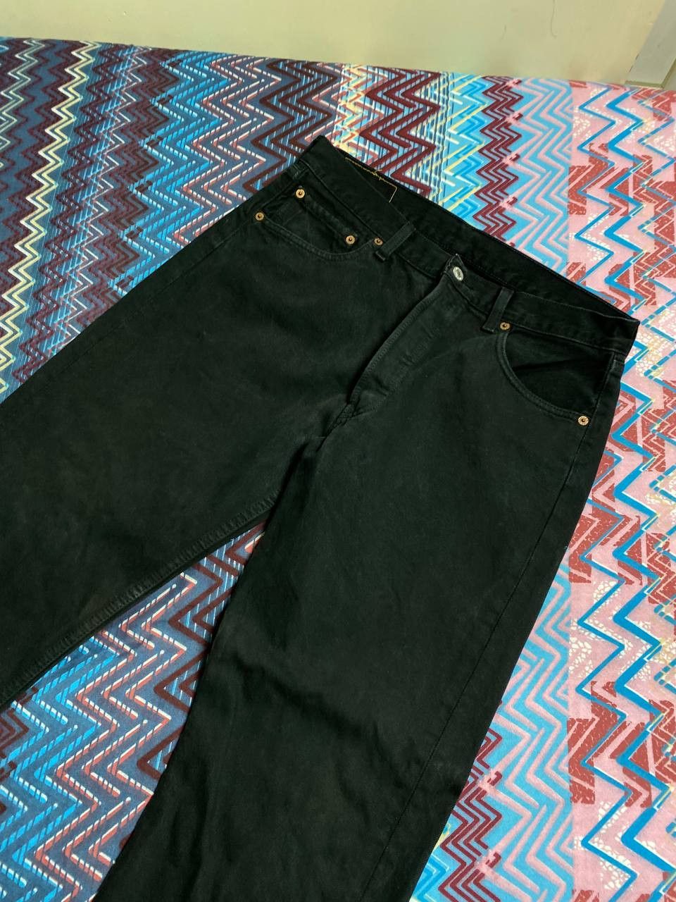 Levi's Denim pants black Levi's 501 vintage jeans W34 Y2K Size US 34 / EU 50 - 7 Thumbnail