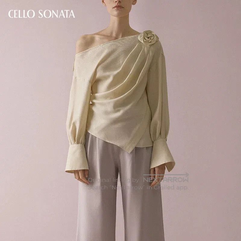Celine Cello Sonata Beige Rose Blouse. Size S / US 4 / IT 40 - 2 Thumbnail