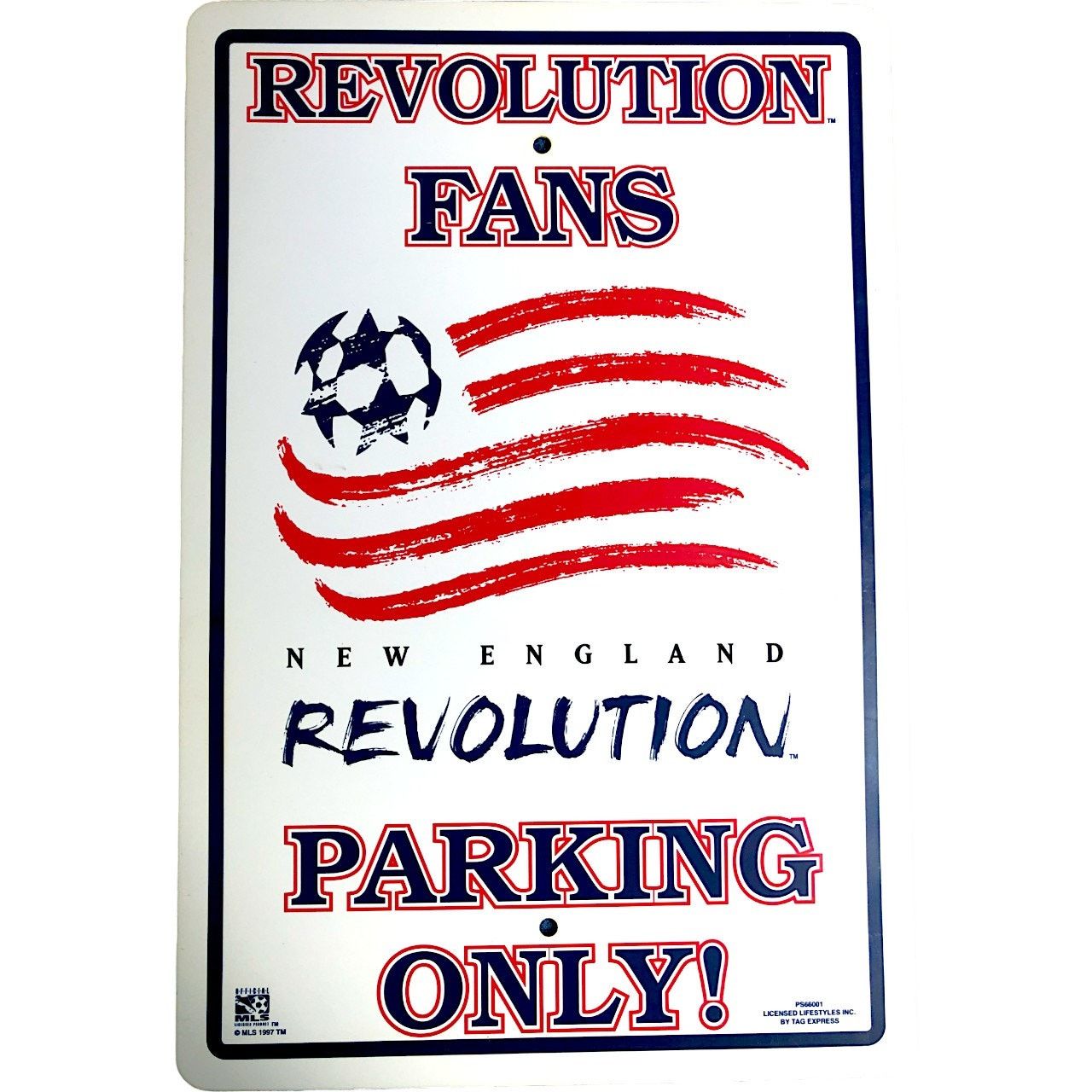 Other New England Revolution 1997 Retro Fans Parking Only Sign Size ONE SIZE - 1 Preview