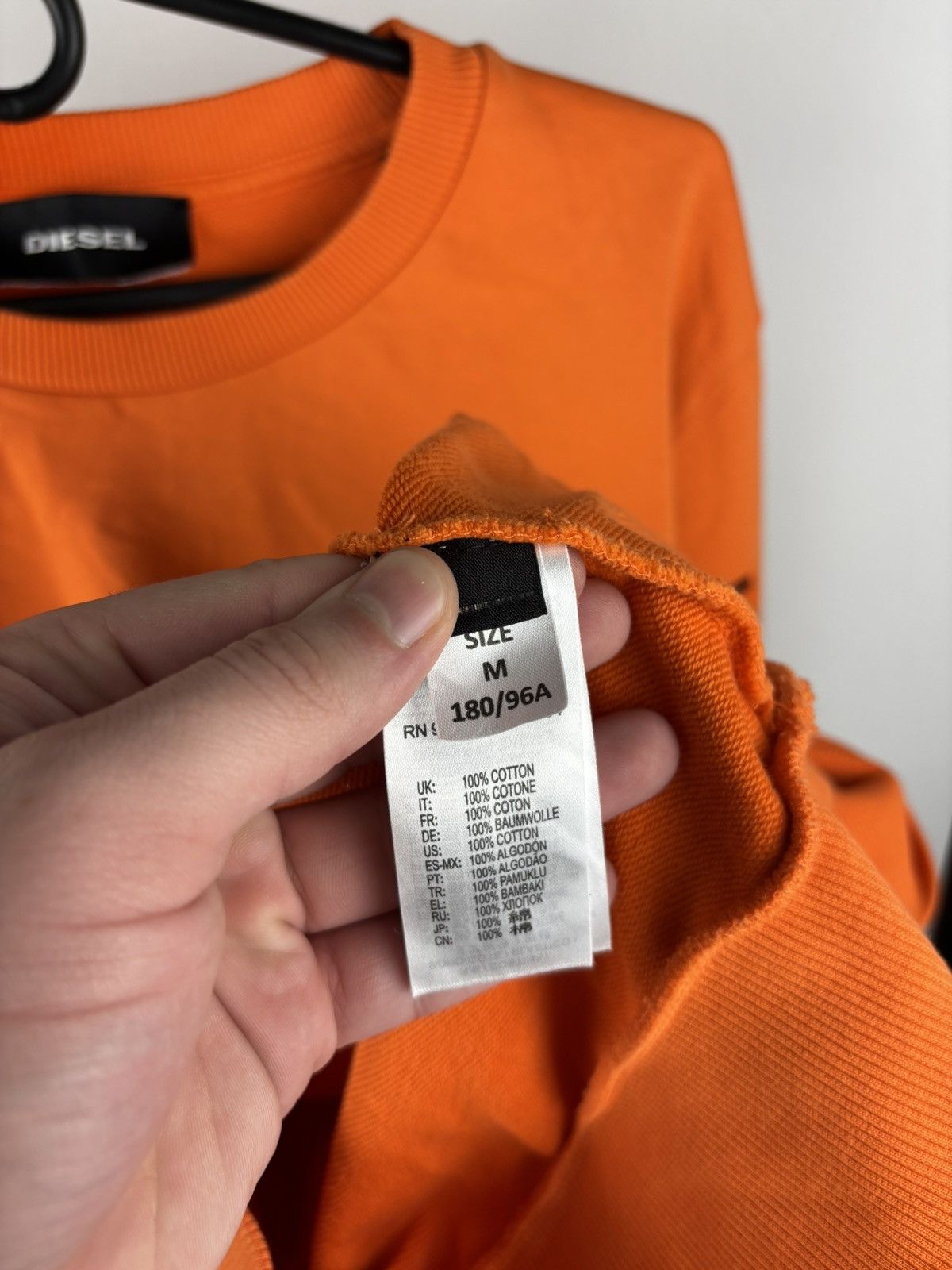 Diesel Diesel big logo casual sweatshirt size M Size US M / EU 48-50 / 2 - 6 Thumbnail