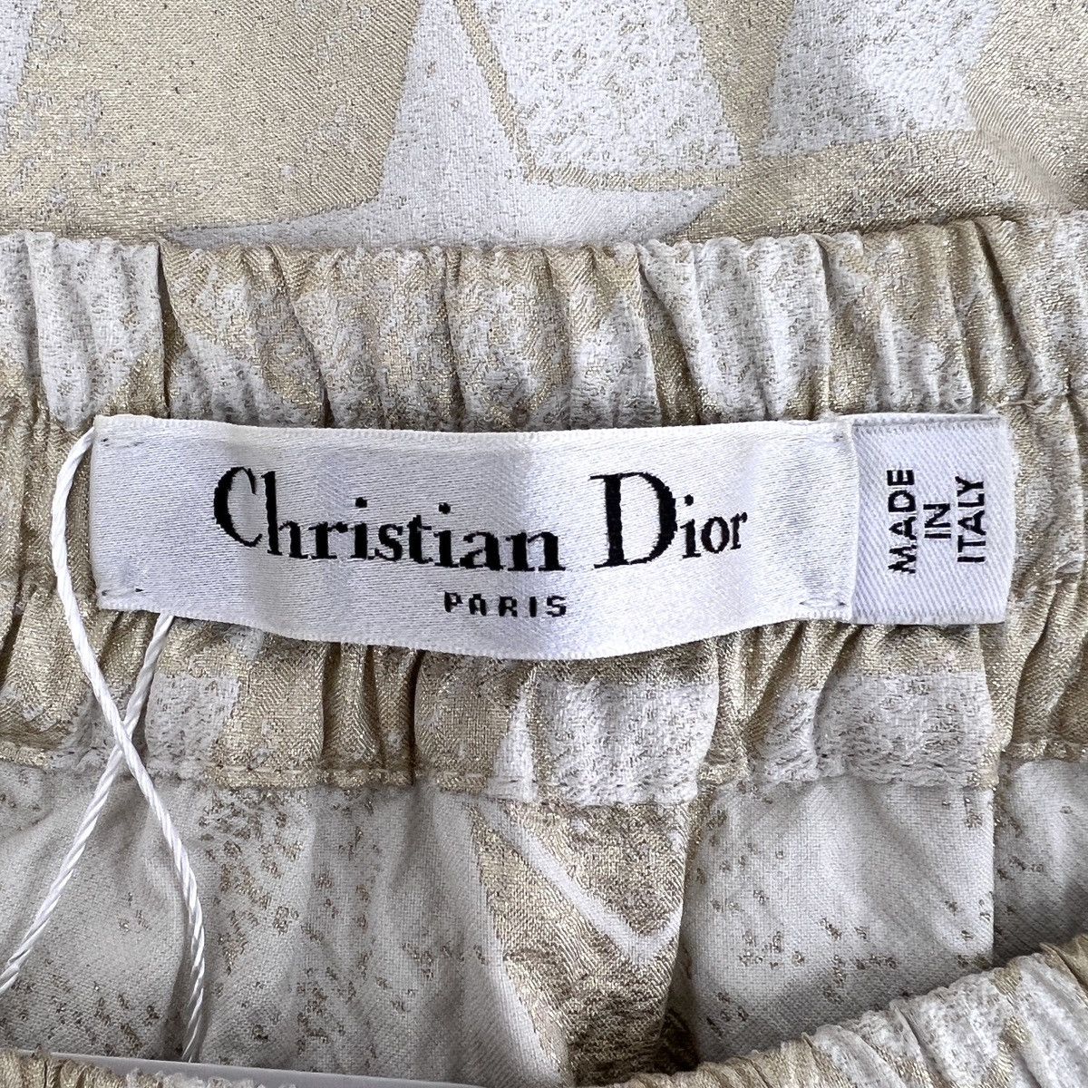 Dior Dior Gold Star Letter Printed Waist Casual Mini Skirt K26WX Size 32" / US 10 / IT 46 - 5 Thumbnail