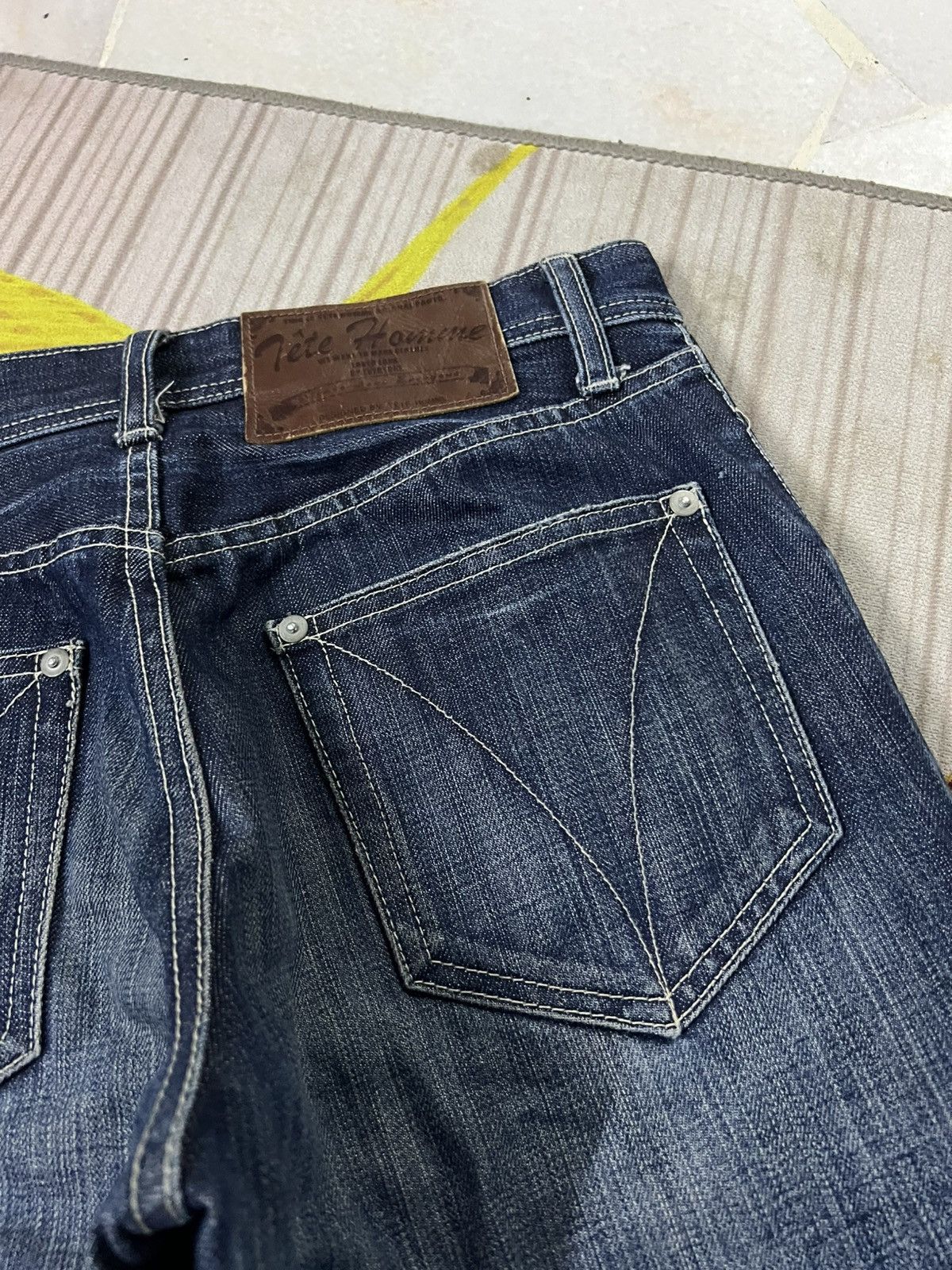 Issey Miyake 💥Vintage Tete Homme Issey Miyake Distress Jean Size US 28 / EU 44 - 19 Thumbnail
