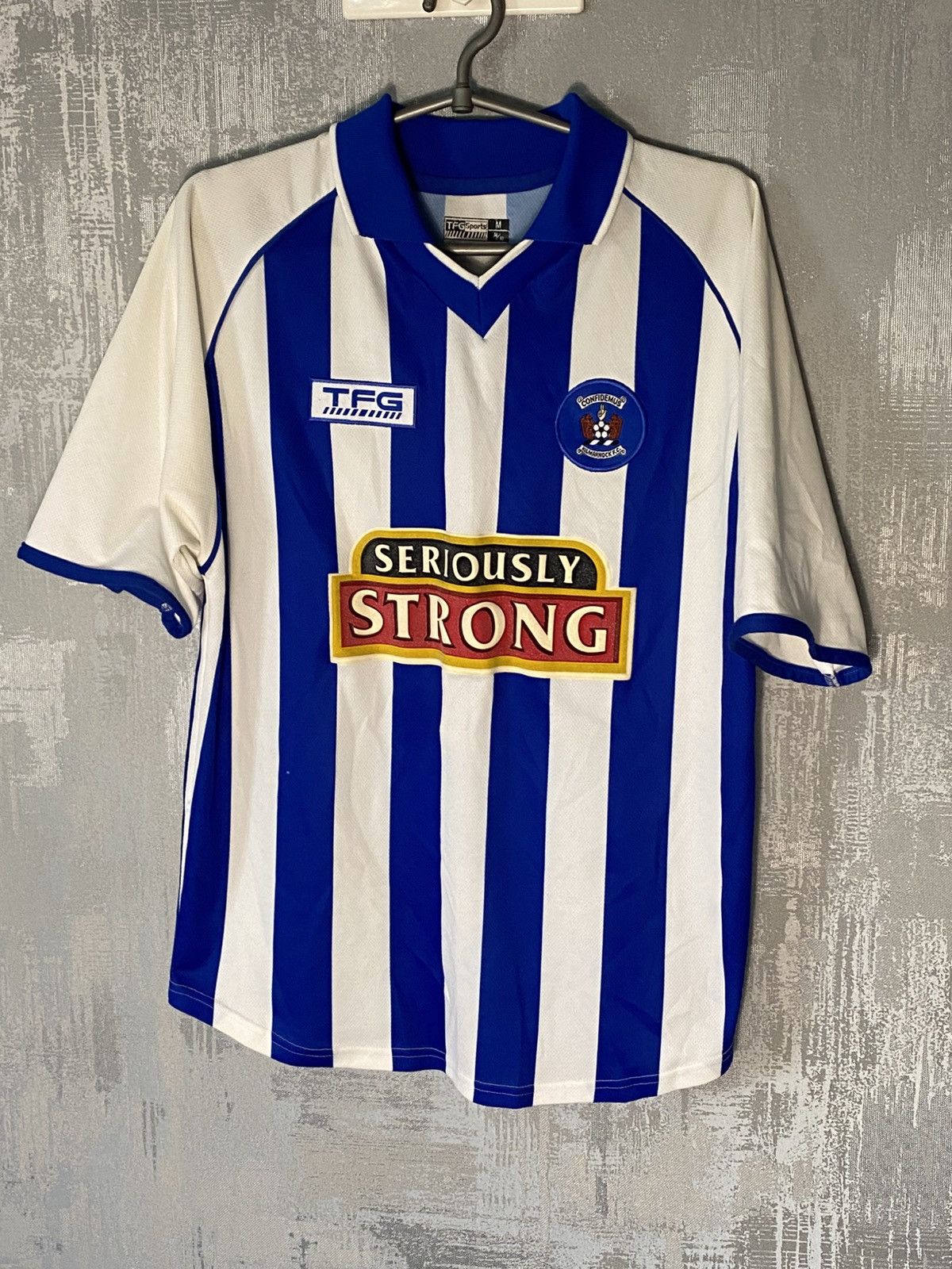 Vintage Vintage Kilmarnock TFG 2001/02 Soccer Jersey #19 Dargo Shirt Size US M / EU 48-50 / 2 - 1 Thumbnail
