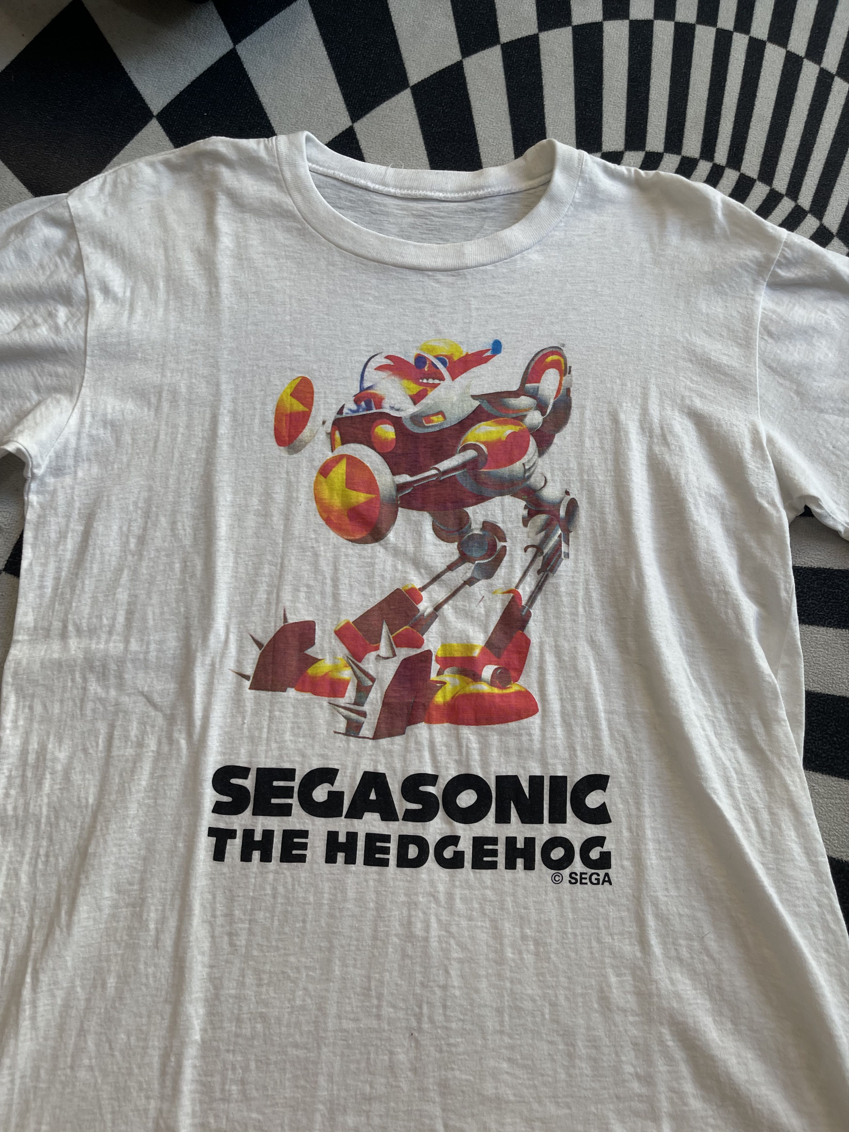 Nintendo RARE Vintage 90s SegaSonic The Hedgehog Dr. Eggman Robot Tee Size US M / EU 48-50 / 2 - 2 Thumbnail