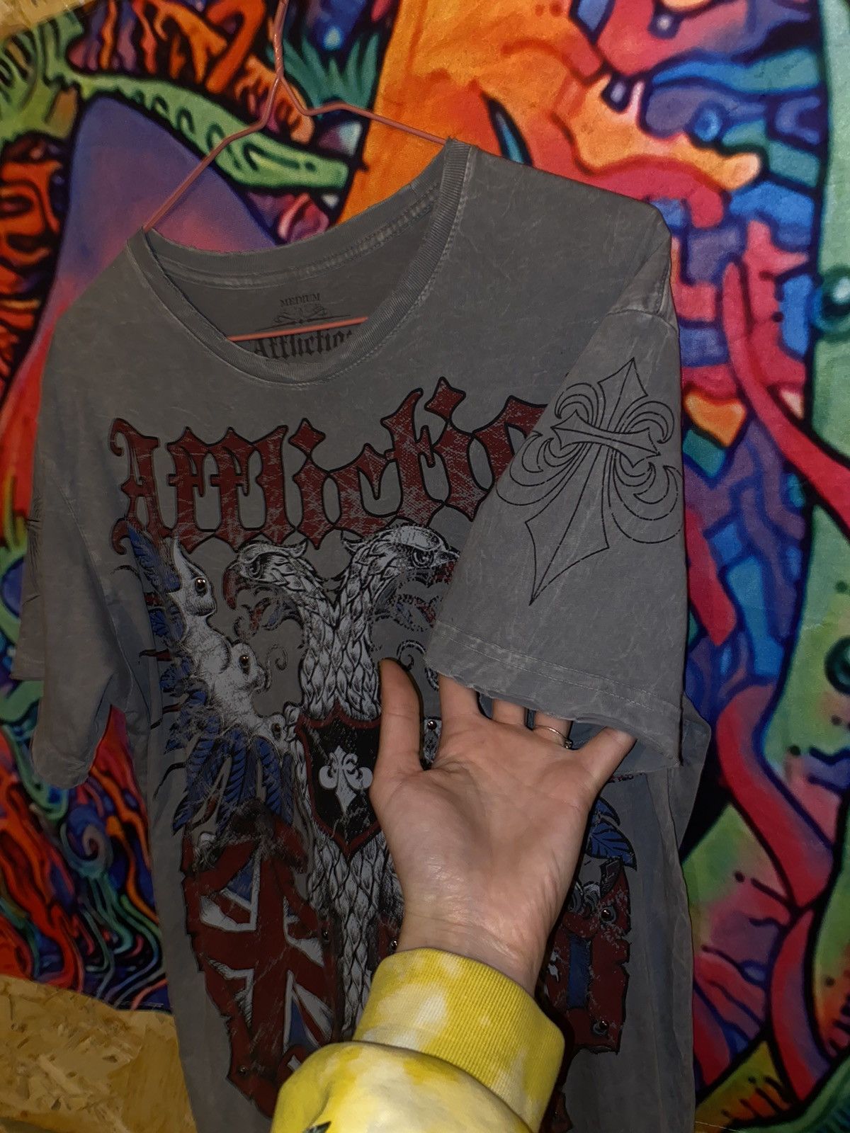 Affliction Avant garde Big Logo Affliction Made in USA T-shirt grey Size US M / EU 48-50 / 2 - 5 Thumbnail