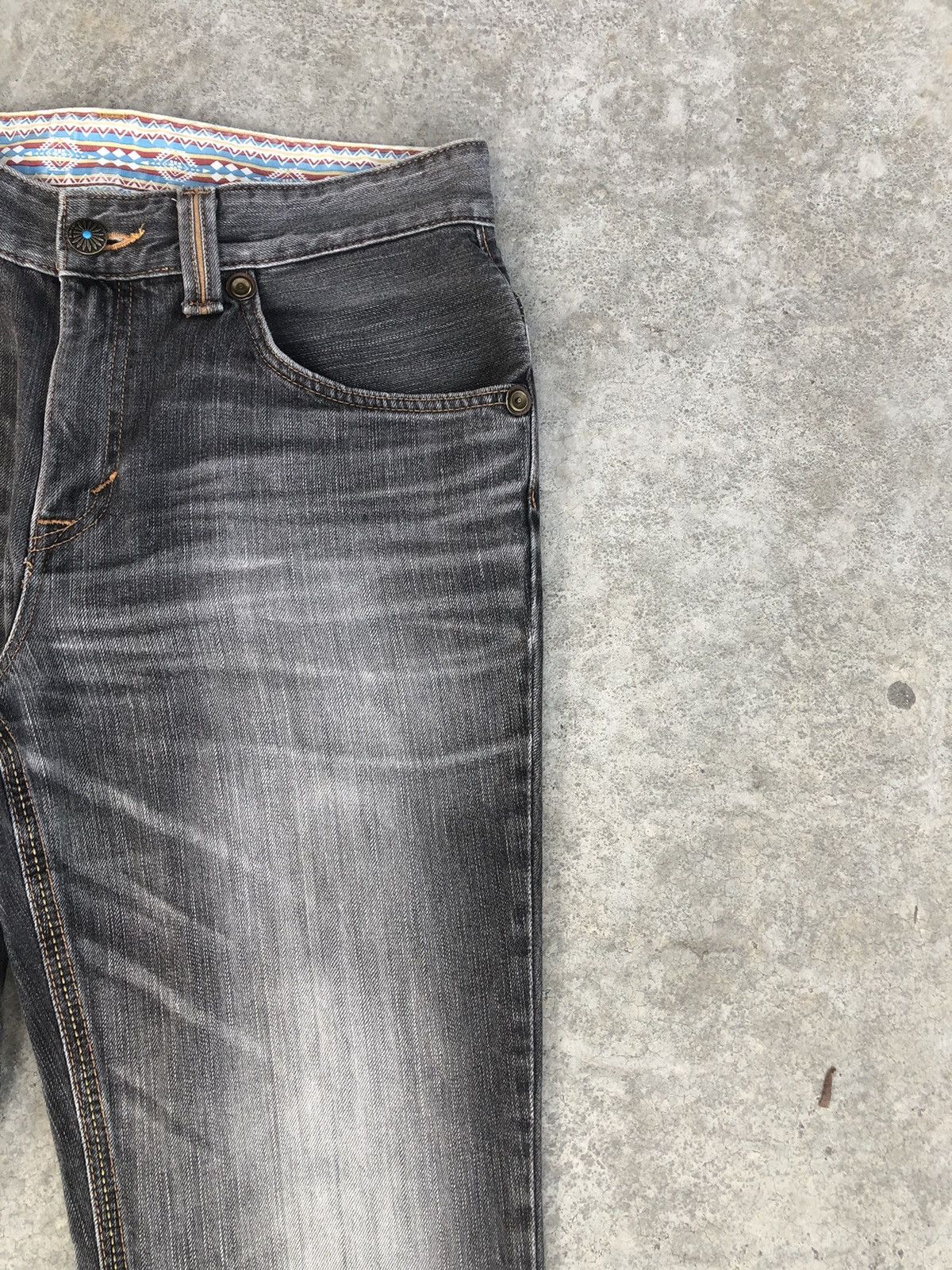 If Six Was Nine Japanese Edwin XV Flared Jeans Distressed Jeans Navajo Style Size US 33 - 5 Thumbnail