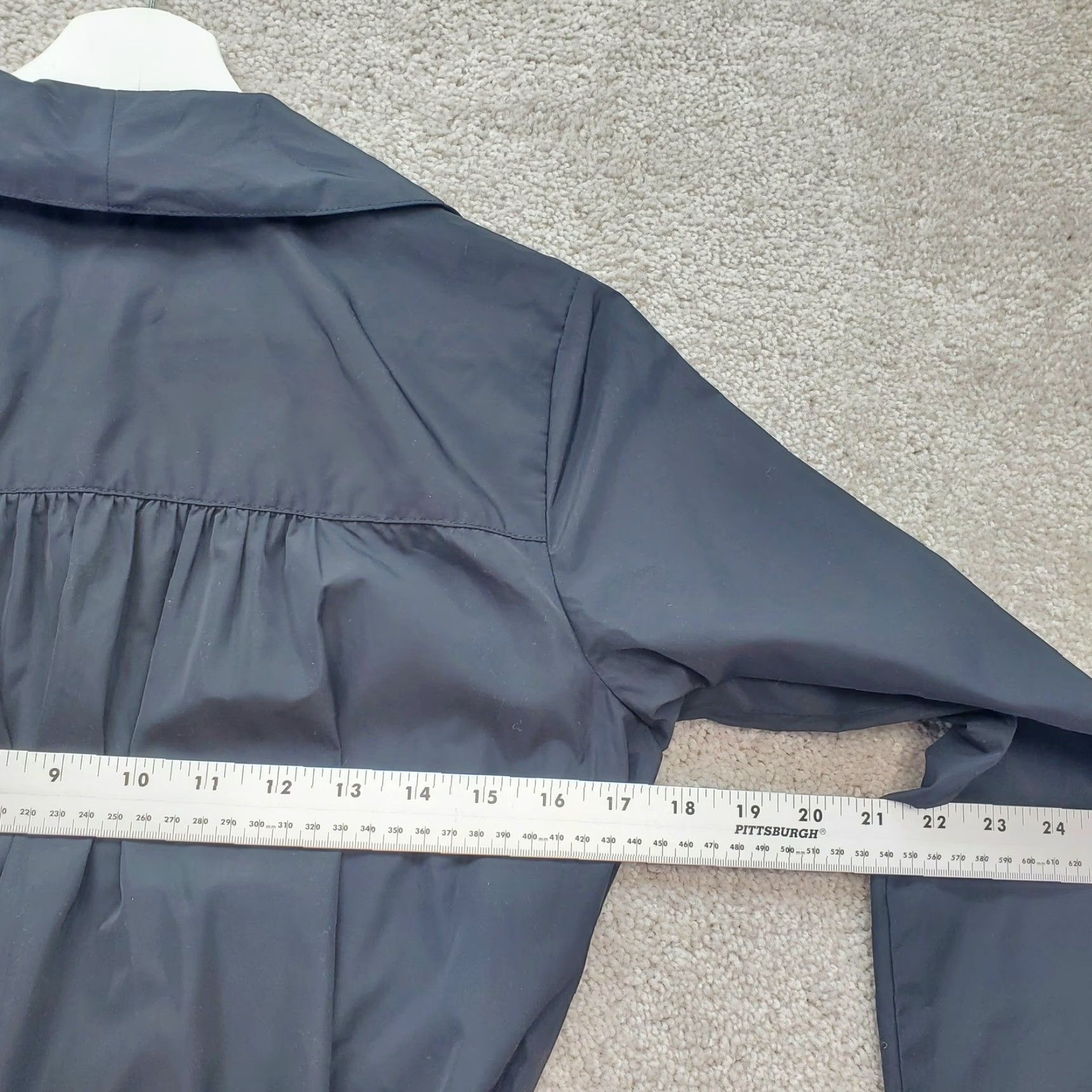 J. Jill J. Jill Water Repellent Raincoat Trench Coat Womens XS Black Lightweight Size XS / US 0-2 / IT 36-38 - 6 Thumbnail