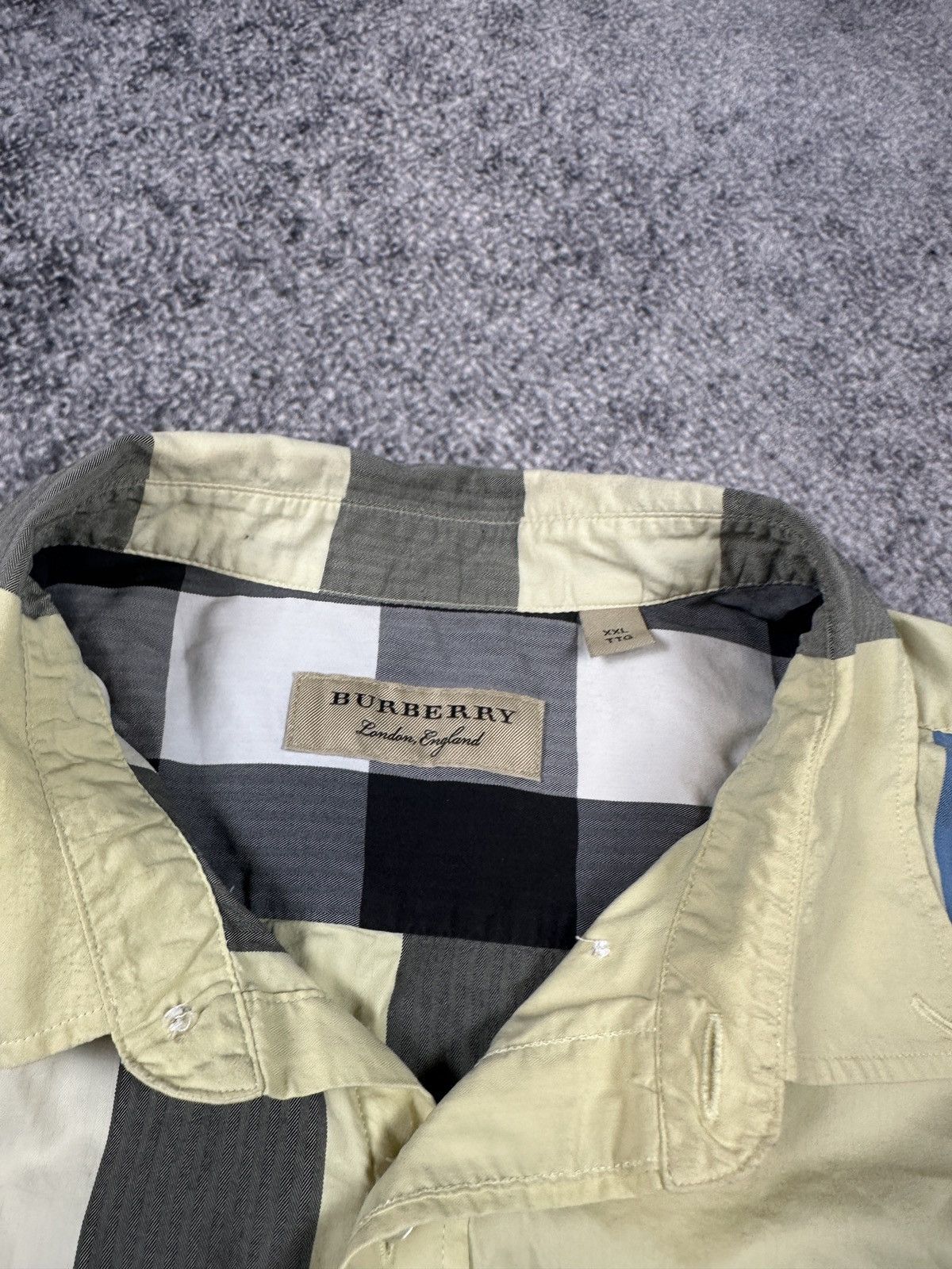 Burberry Vintage Burberry Full Check Button Up Shirts Streetwear XXL Size US XXL / EU 58 / 5 - 4 Thumbnail