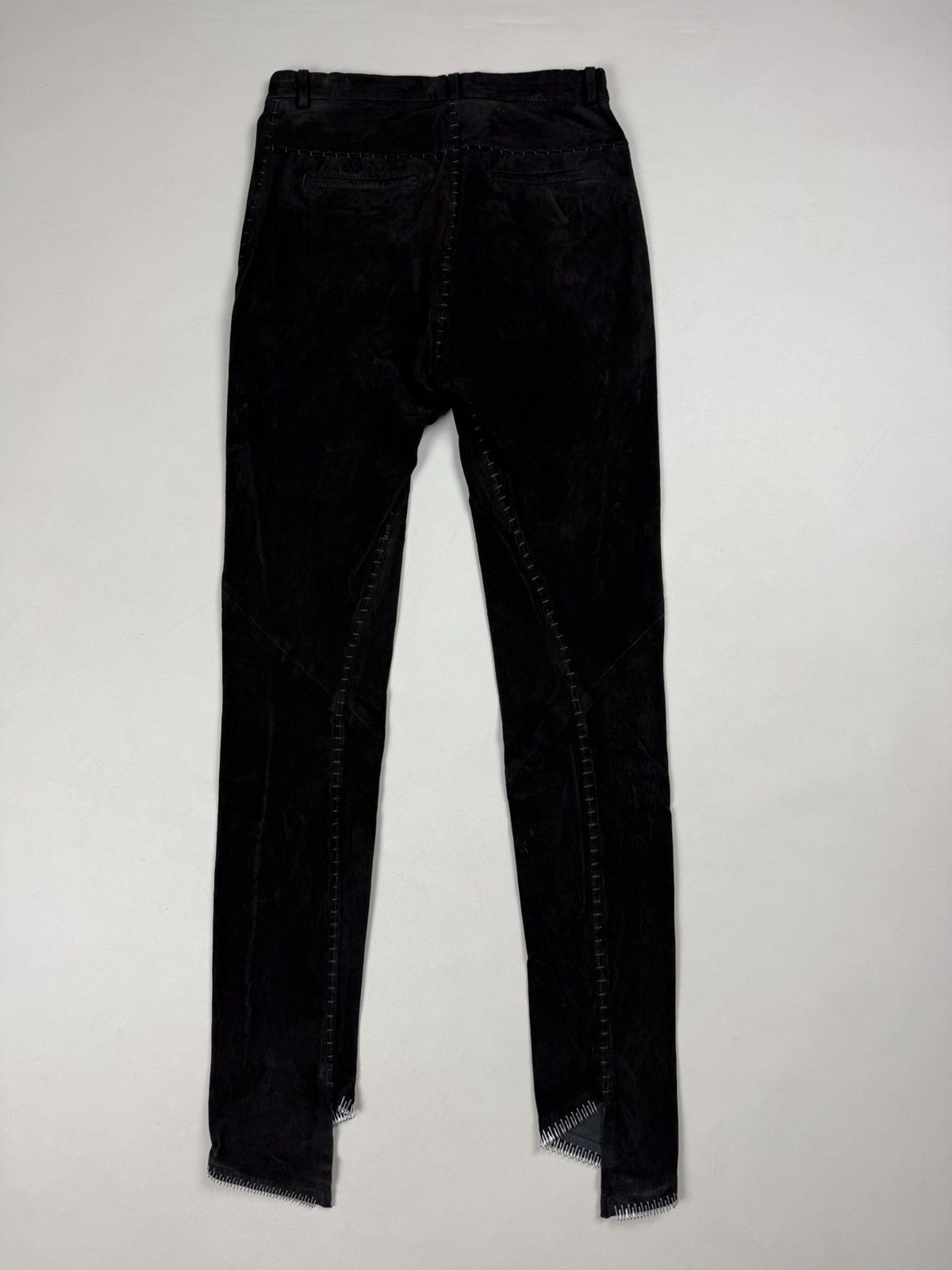 Isaac Sellam Experience Isaac Sellam Vigilante H21 Noir Leather Pants Trousers Size 25" / US 0 / IT 36 - 15 Thumbnail