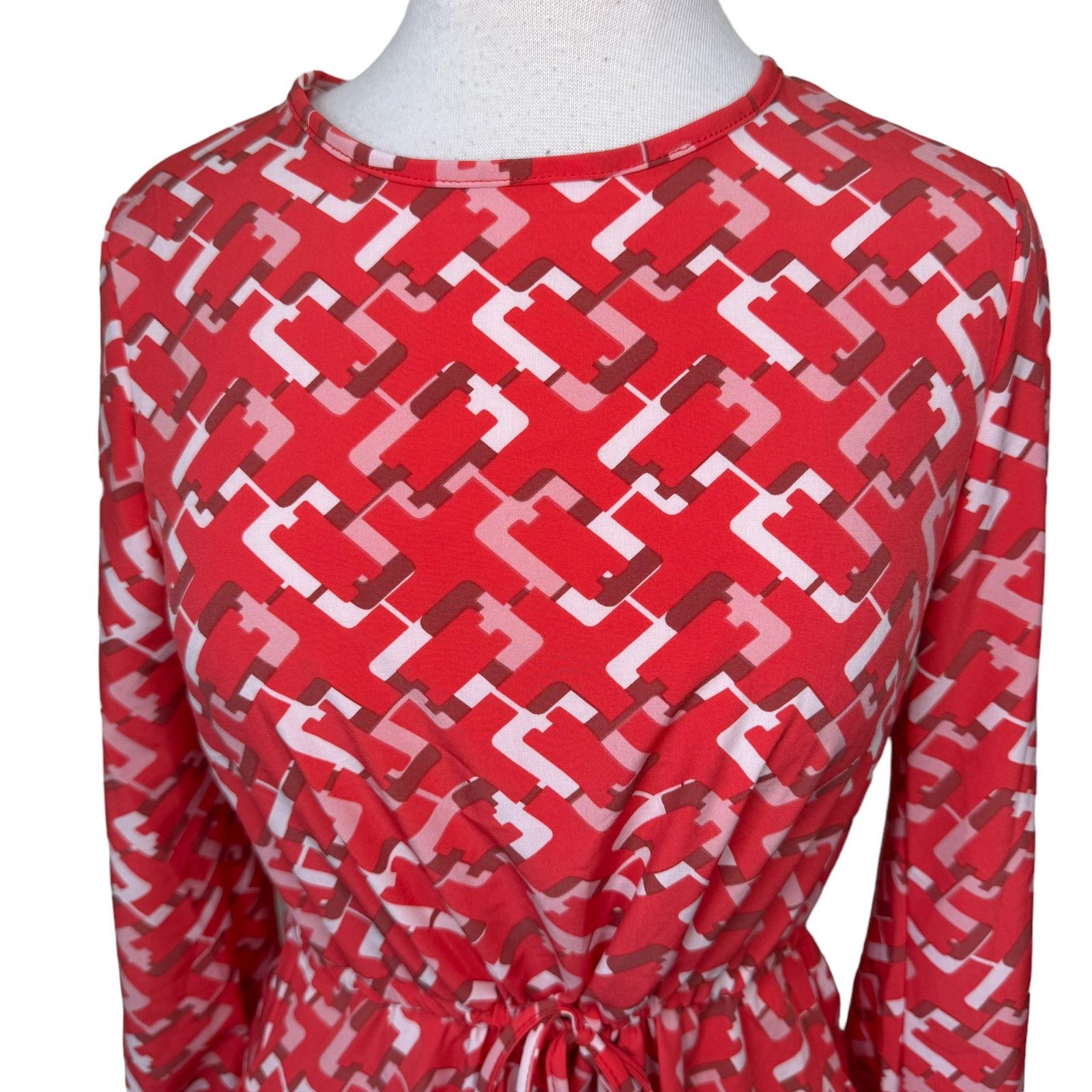 Other Pomander Place Geometric Patterned Tie Waist Dress Size S / US 4 / IT 40 - 5 Thumbnail