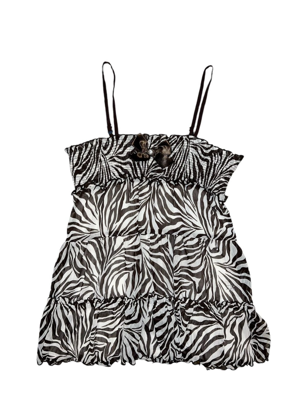 Japanese Brand Vintage zebra camisole 🦓🧷 Size ONE SIZE - 2 Thumbnail