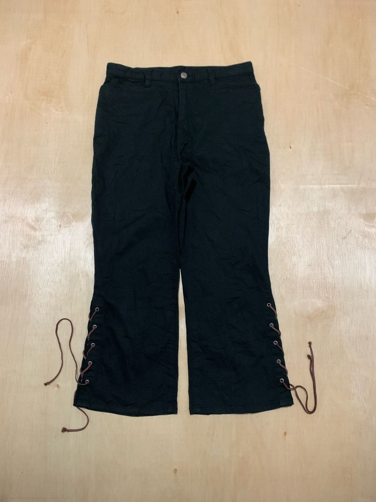 20471120 × Japanese Brand × Le Grande Bleu (L.G.B.) Laced John Jello Just Now Pants Ifsixwasnine Size US 29 - 1 Thumbnail