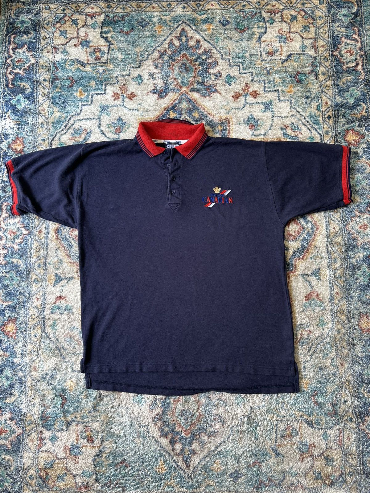 Vintage Vintage Molson Canadian Logo Polo Shirt Size XL Size US XL / EU 56 / 4 - 1 Thumbnail