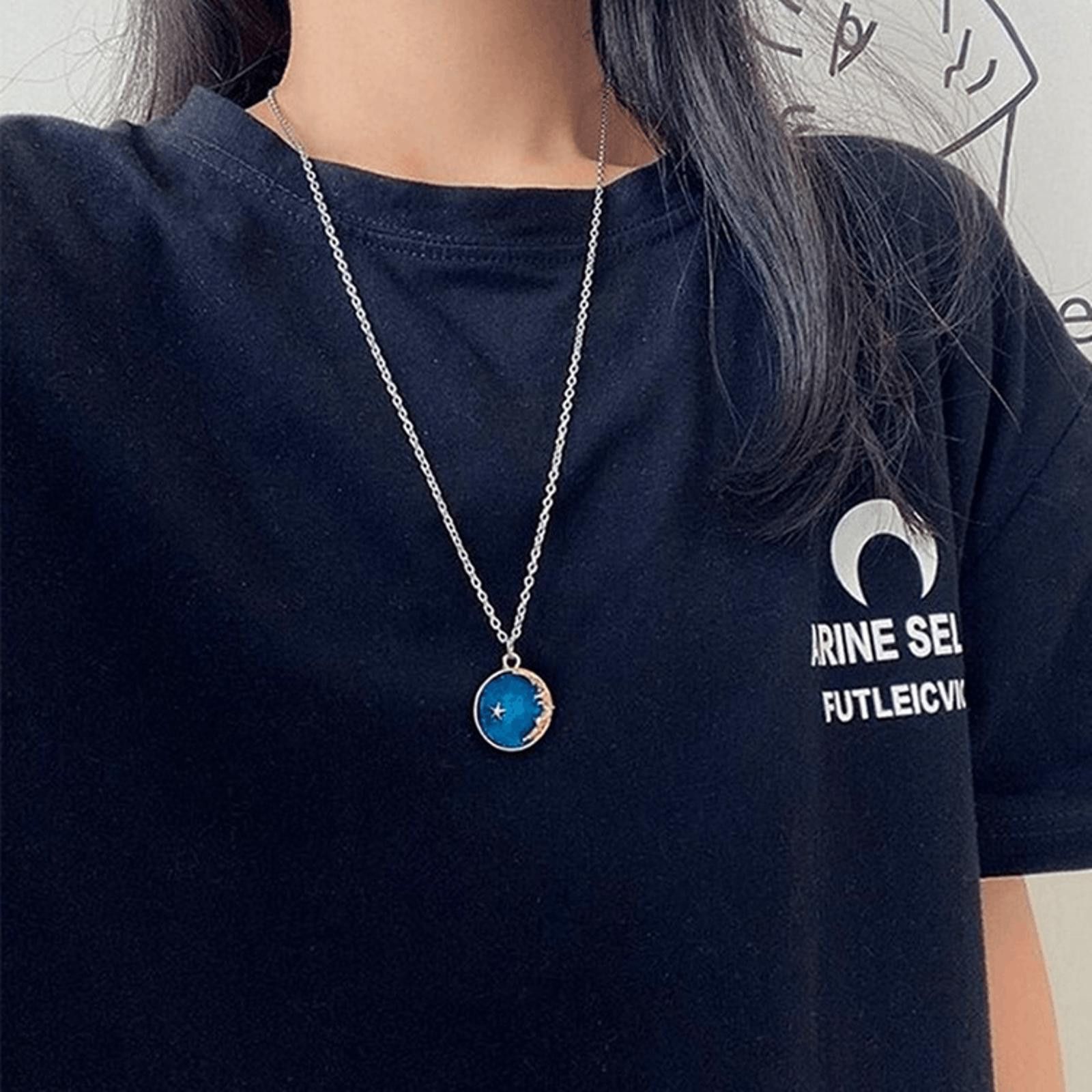 Jewelry Blue Moon Pendant Necklace Size ONE SIZE - 1 Thumbnail