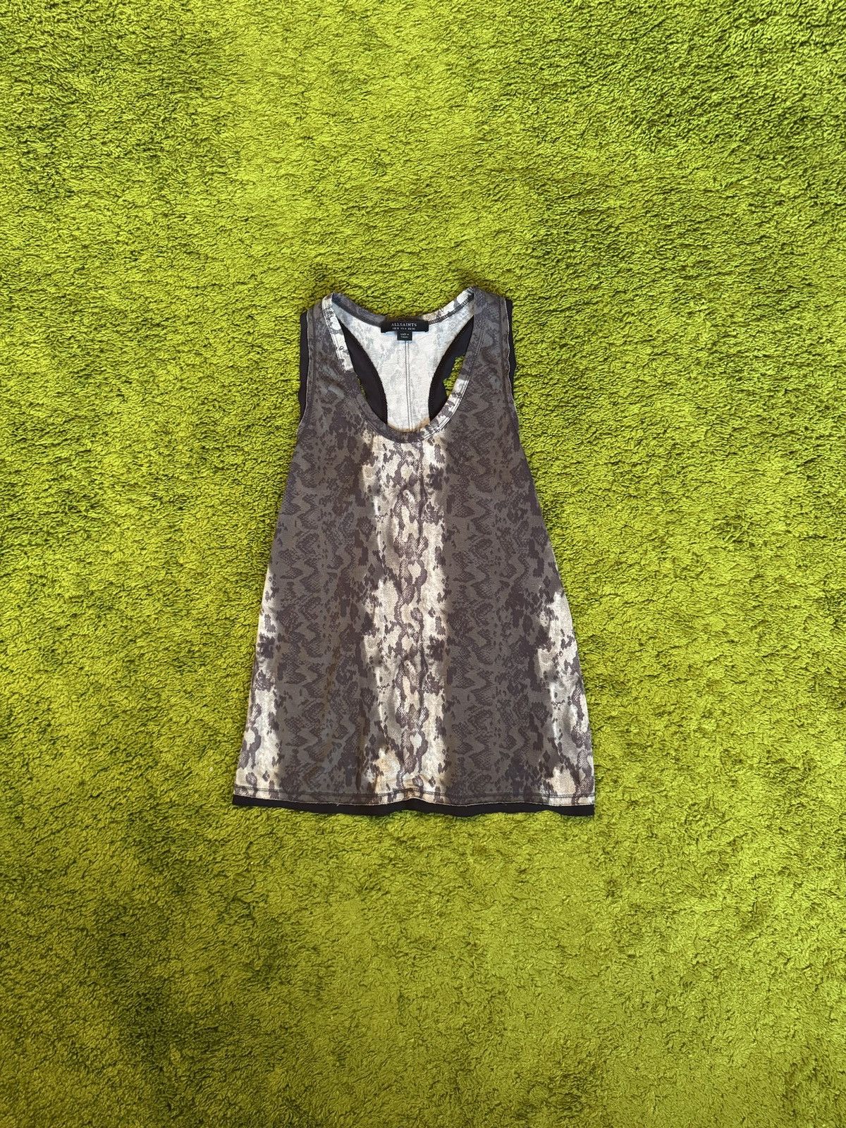 Allsaints × Hysteric Glamour Allsaints Y2K style snakeskin pattern tank top Size S / US 4 / IT 40 - 1 Thumbnail