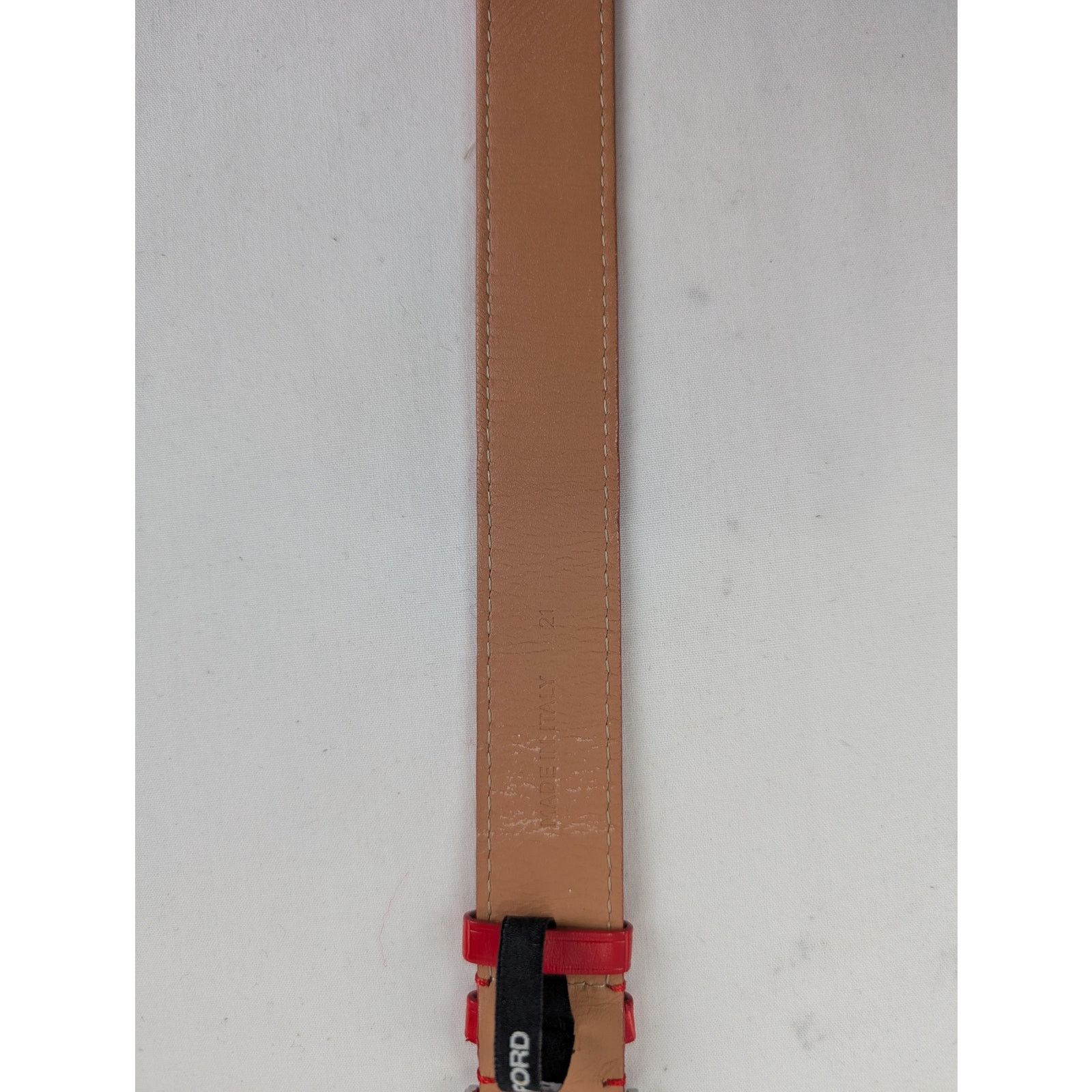 Tom Ford o1rshd1 Size: OS / Buckle Watch Straps 19mm Brushed in Red Size ONE SIZE - 8 Thumbnail