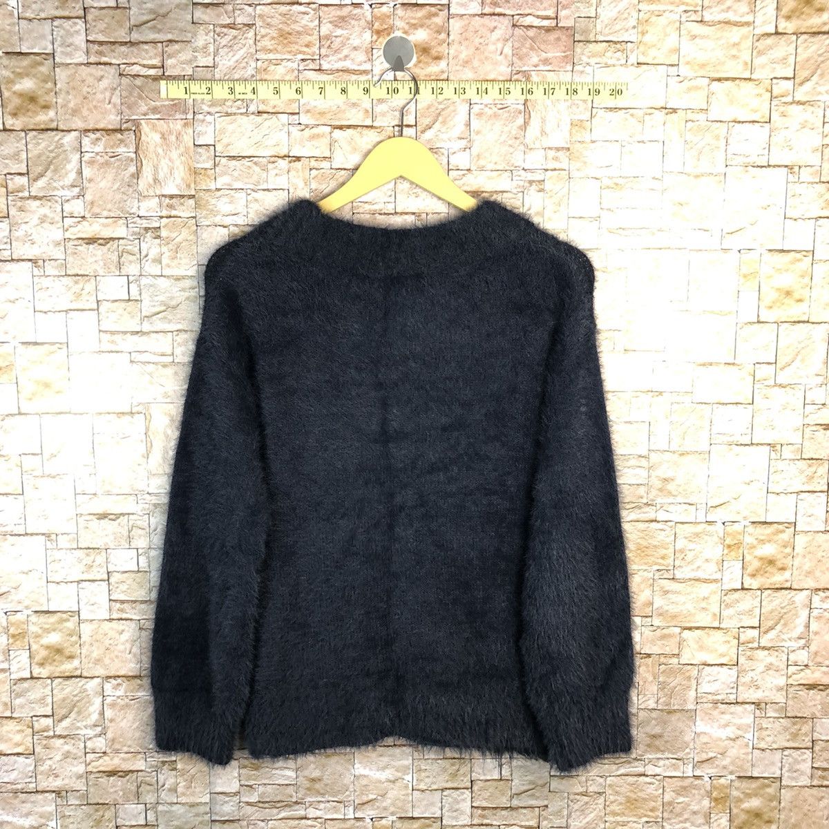 Homespun Knitwear Earth Music& Econology Shag Shaggy Fur Mohair Knitwear #A490 Size S / US 4 / IT 40 - 14 Thumbnail