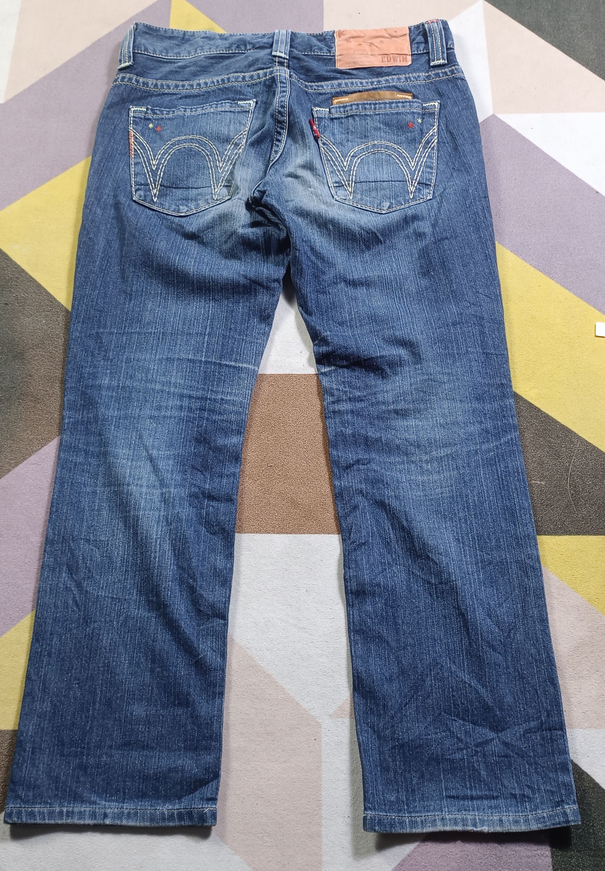 Edwin × If Six Was Nine Vintage🔥Edwin Exclusive Vintage Distressed Jeans Size 32" / US 10 / IT 46 - 2 Thumbnail