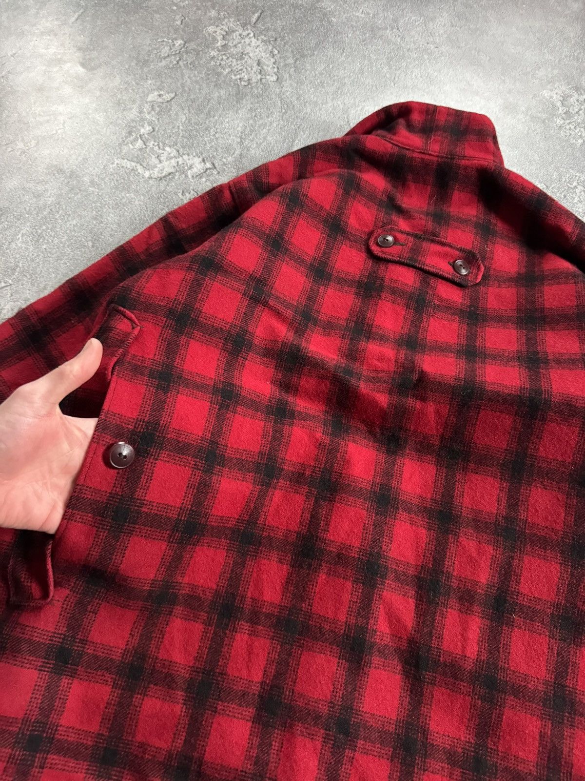 Woolrich Woolen Mills Woolrich 44size Plaid Buffalo Flannel Jacket Coat 80s 90s Size US XL / EU 56 / 4 - 16 Thumbnail