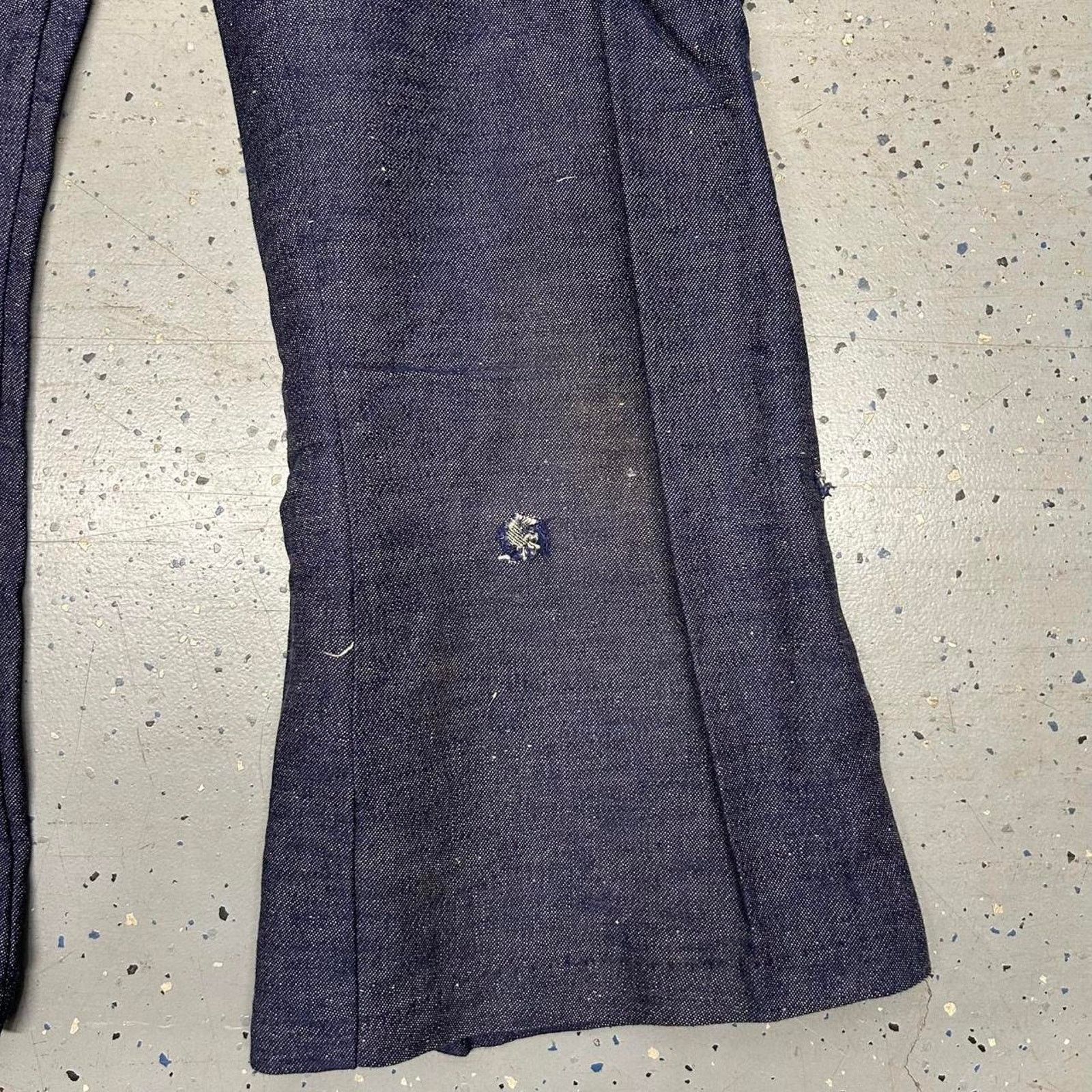 Other VTG 70s/80s Dark Wash Flare Denim Pants- Indigo- Size - 36 Size US 36 / EU 52 - 2 Thumbnail
