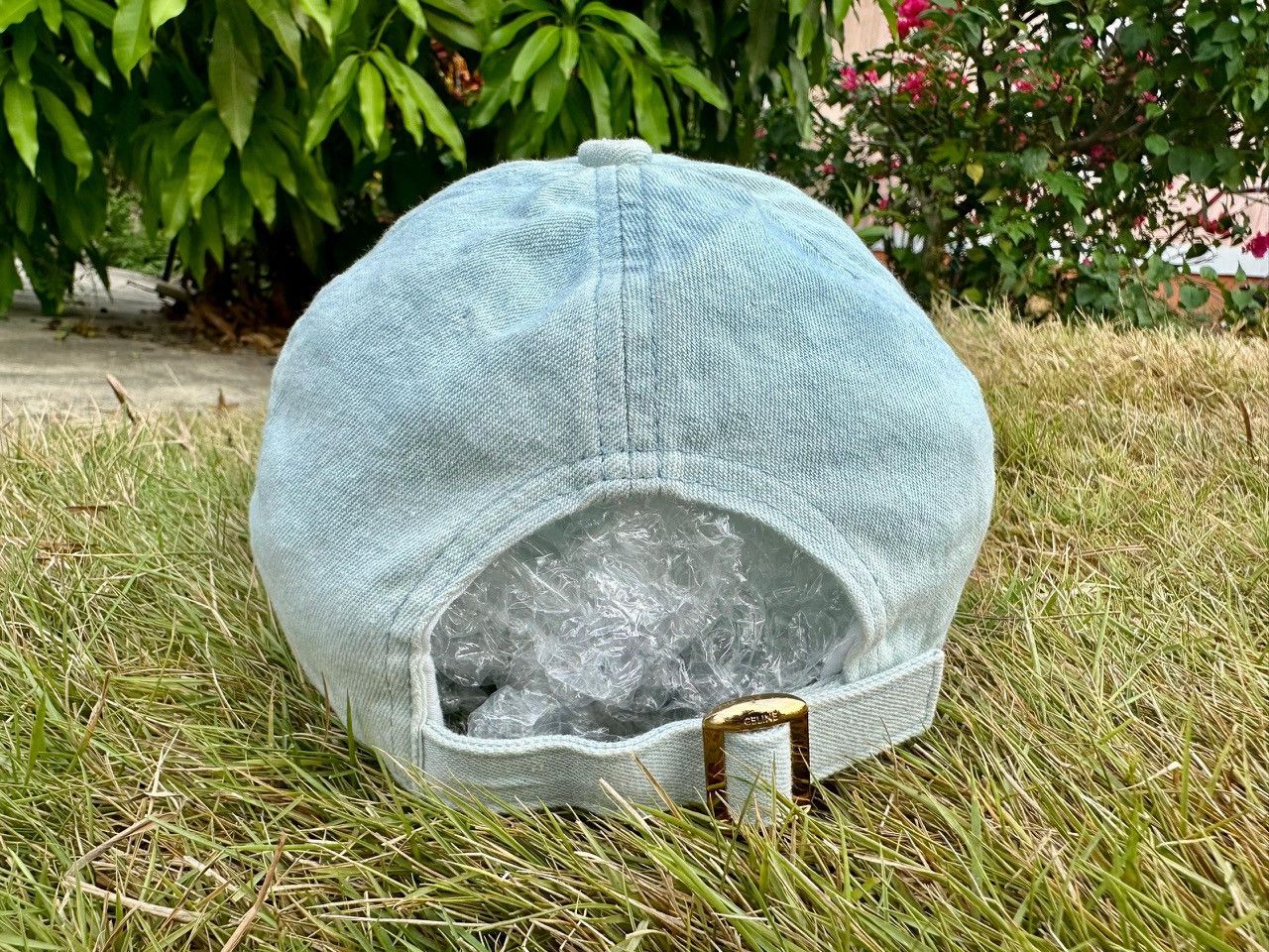 Celine Authentic Celine Denim Baseball Cap Size ONE SIZE - 4 Thumbnail