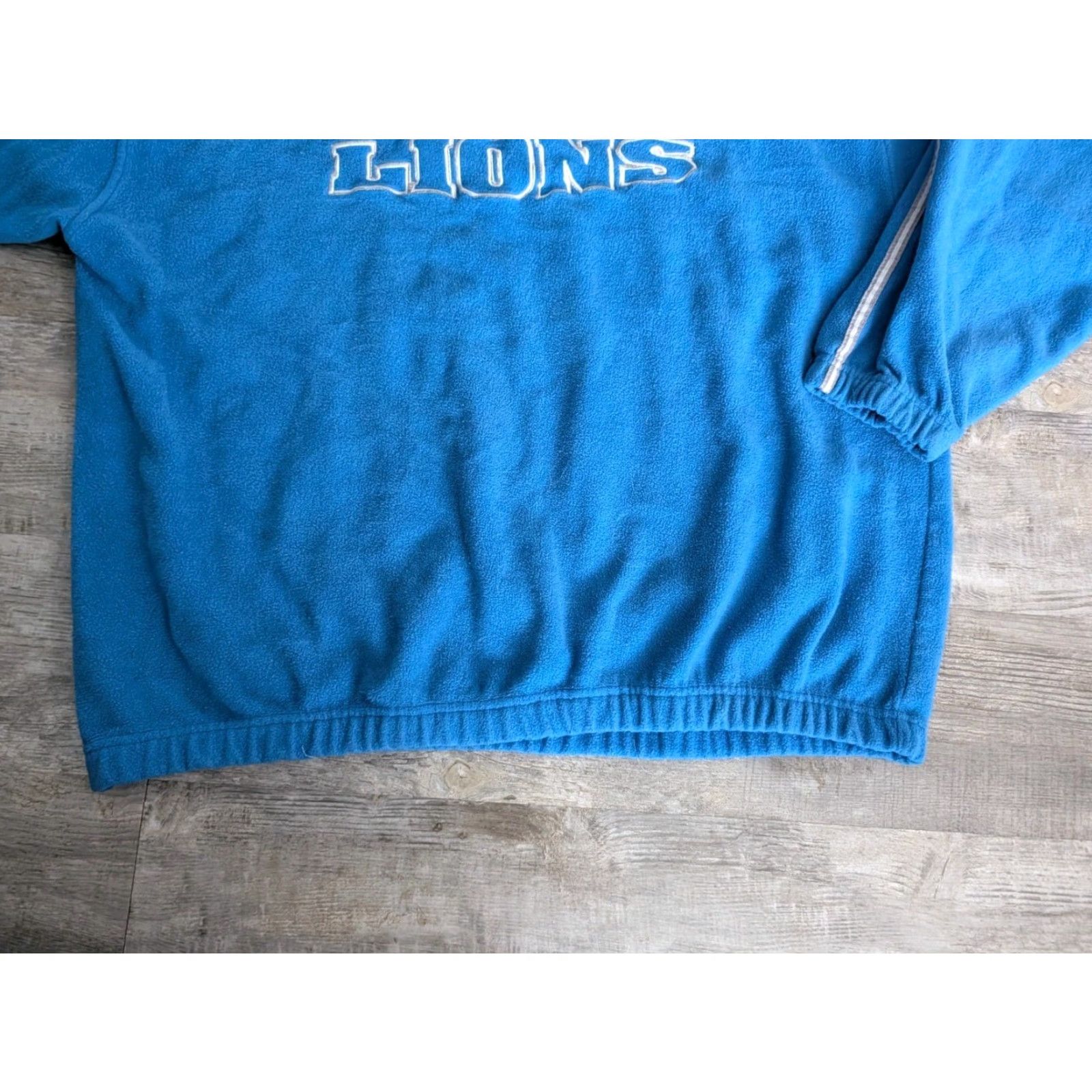 Spell VINTAGE Detroit Lions Sweatshirt NFL Logo 90s Fleece Blue XL Crew Neck Pullover Men Size US XL / EU 56 / 4 - 5 Thumbnail