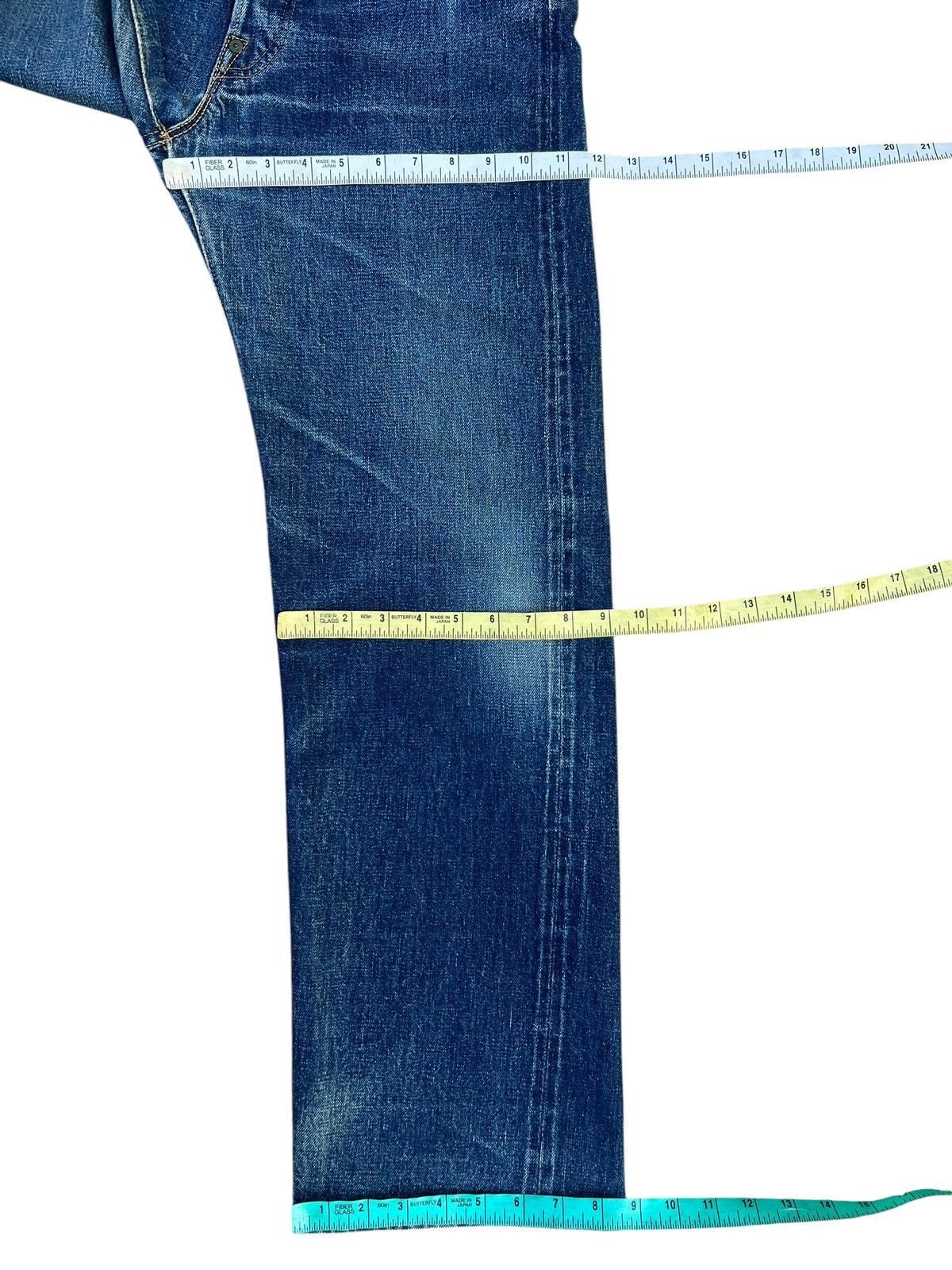 Denime Vintage 90s DENIME Japan Leather Patch Denim Selvedge Jeans Size US 29 - 3 Thumbnail